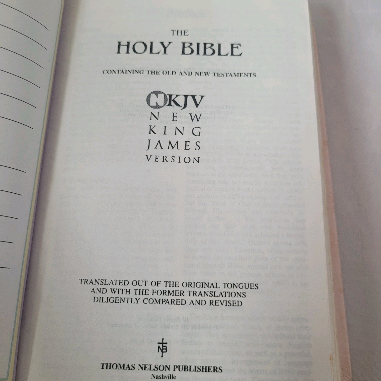 Vtg Small Hands Ed Precious Moments Bible The New King James Version