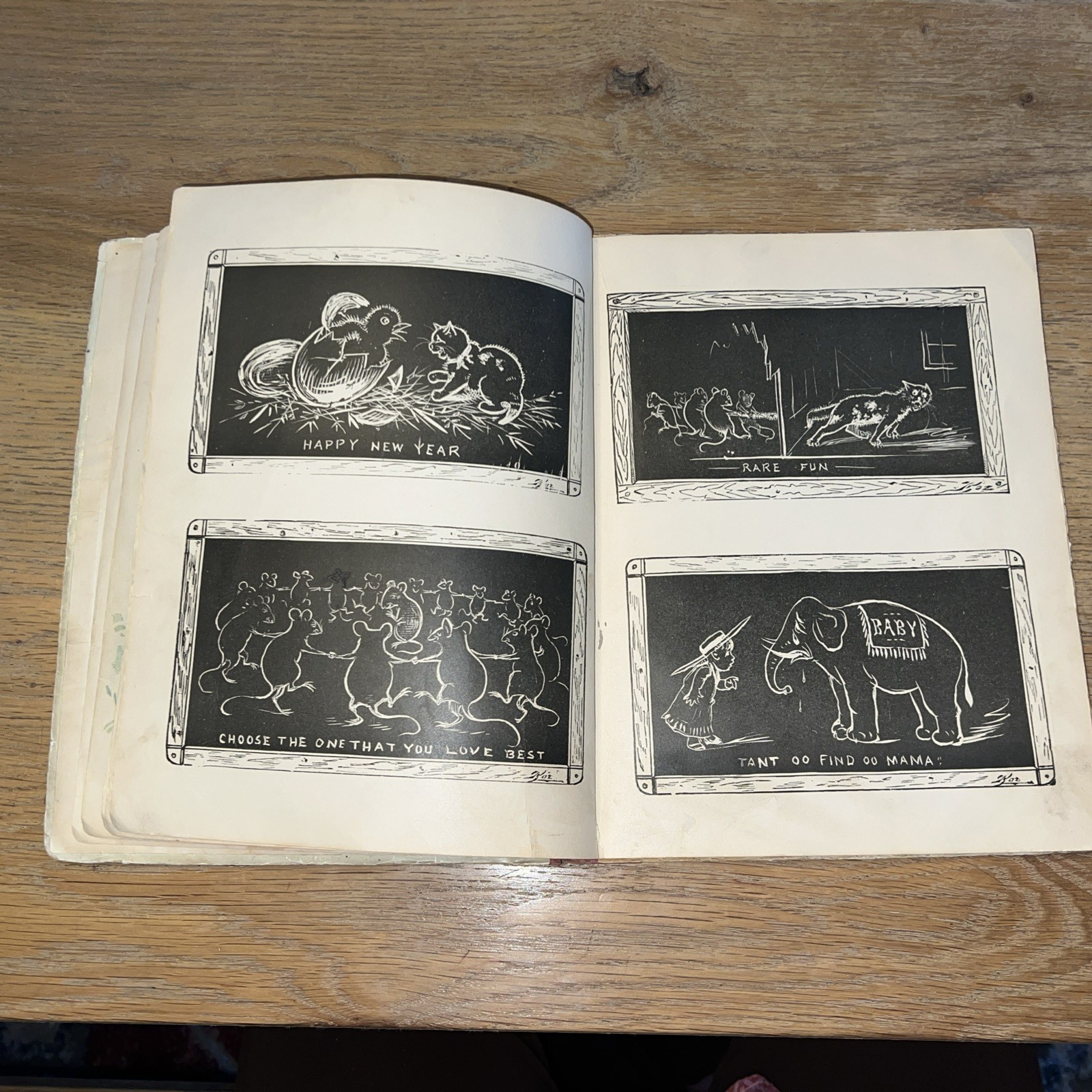 Antique Pen and Pencil for Kindergarten and Nursery Hardcover Book 1897