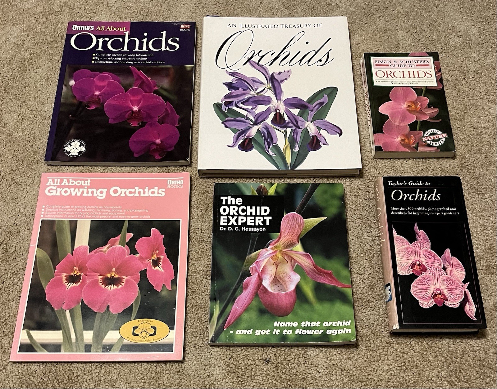 All About Growing ORCHID Flowers Garden Expert Guide Book Illustrated Lot x6 VG
