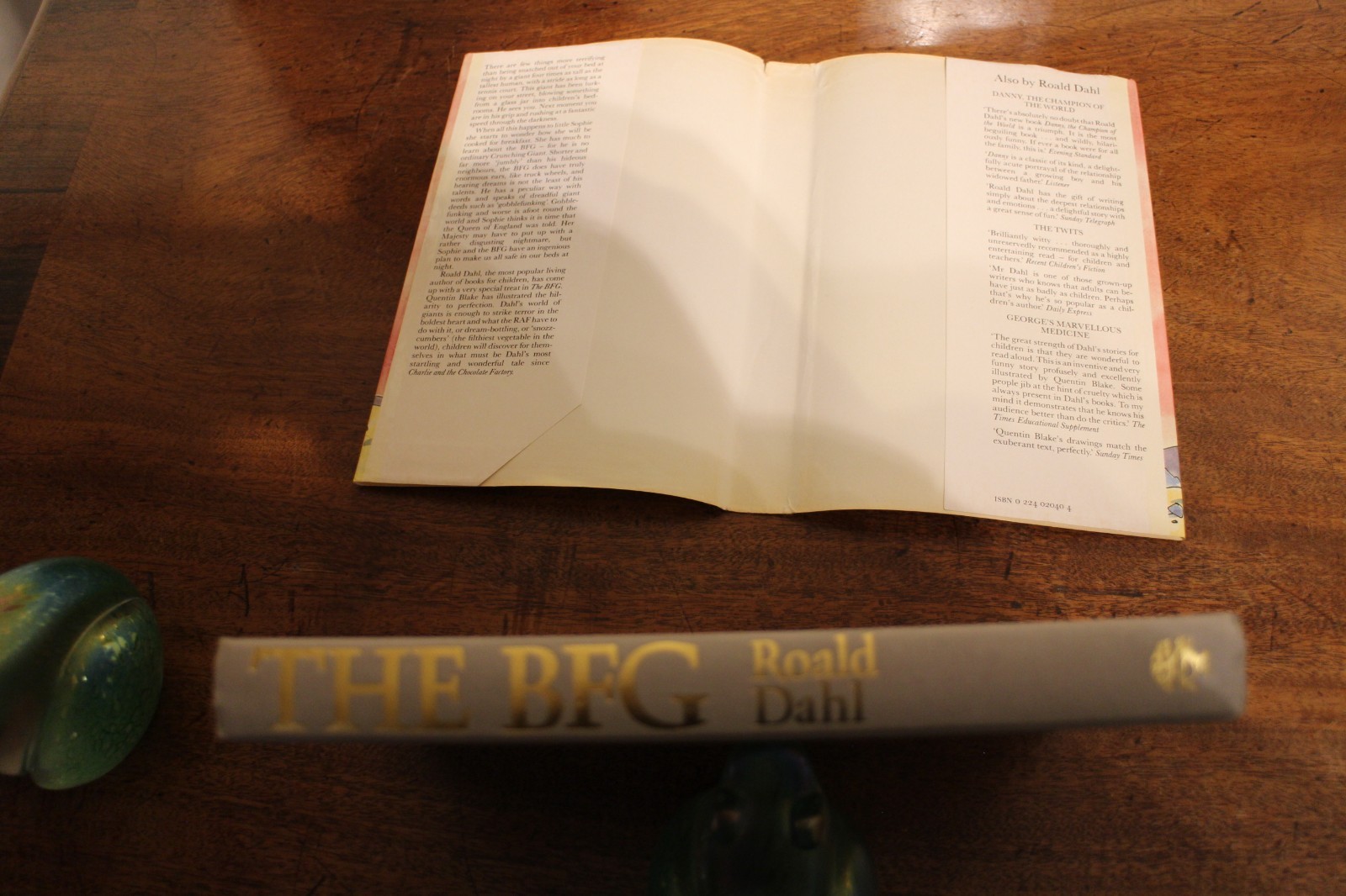 The BFG Roald Dahl First Edition 1st Print Jonathan Cape signed Quentin Blake