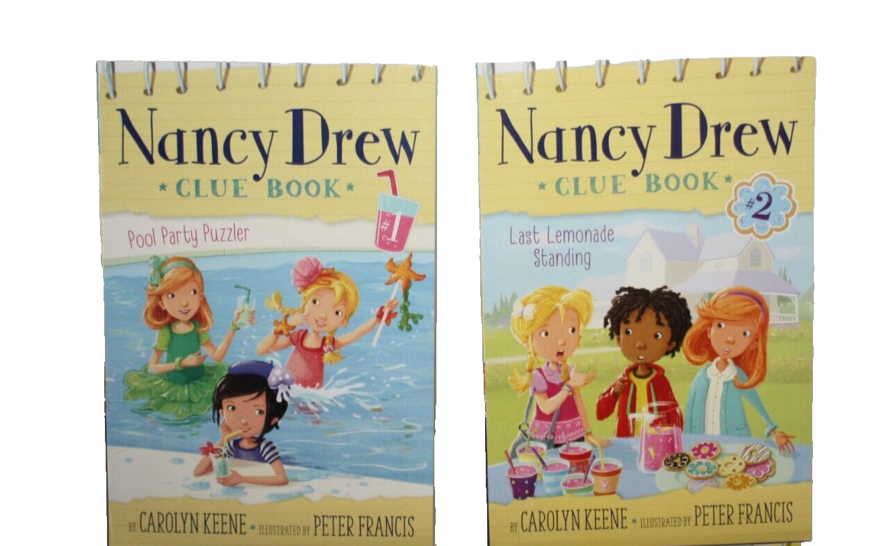 Nancy Drew Clue Books & Notebooks Clue Crew Carolyn Keene Paperbacks Lot Of 6
