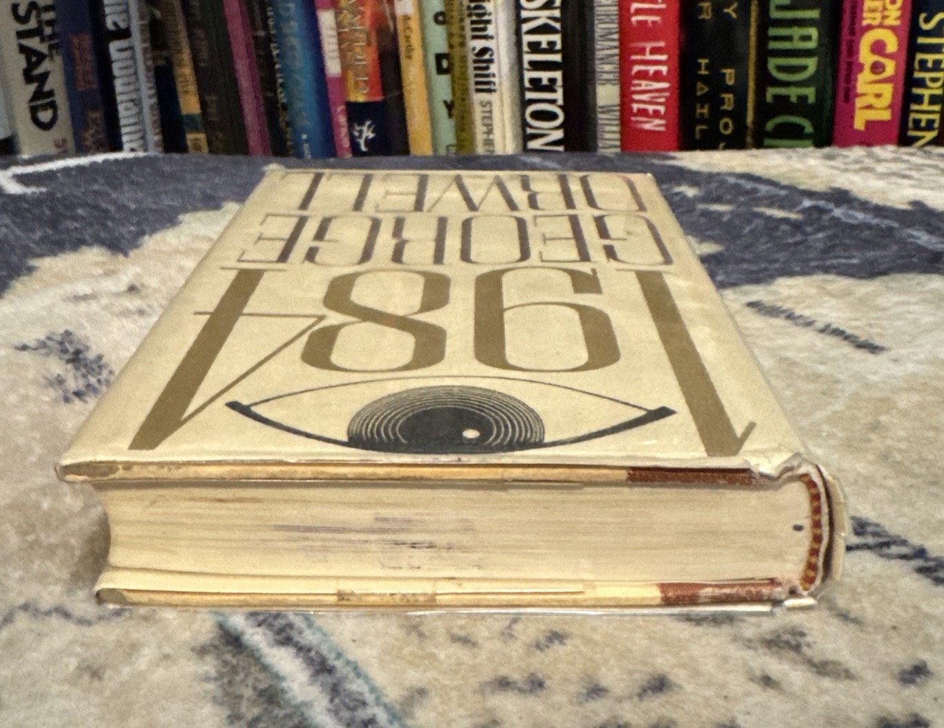 1984 by George Orwell (1977 Hardcover) RARE Harcourt Brace HBJ, POOR COND.