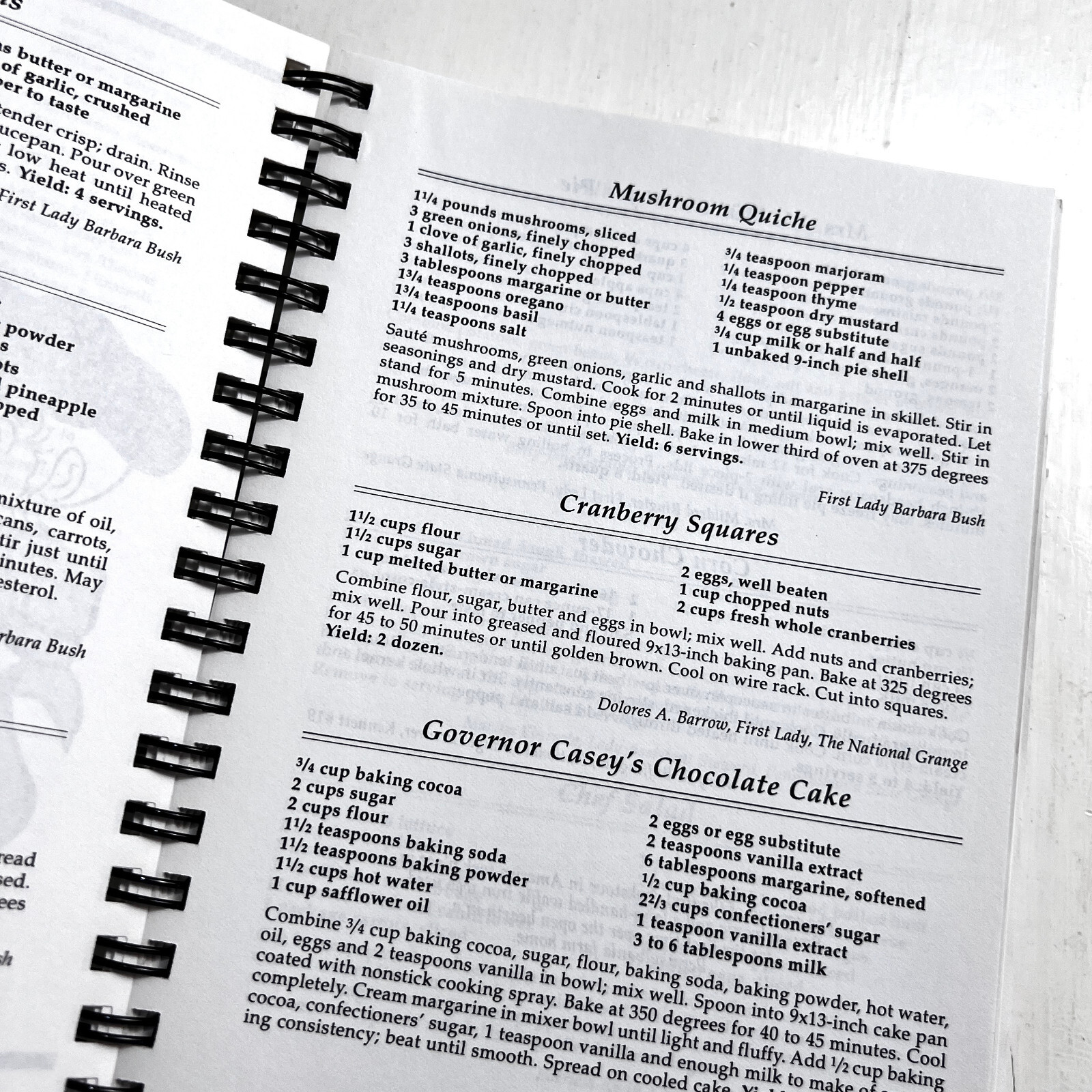 The Pennsylvania State Grange Cookbook 1993 Spiral Bound 432 Pages