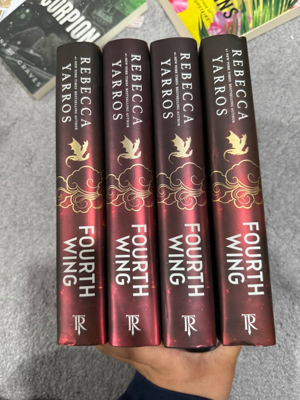Fourth Wing Exclusive Holiday Edition Black Sprayed Edges Hardback