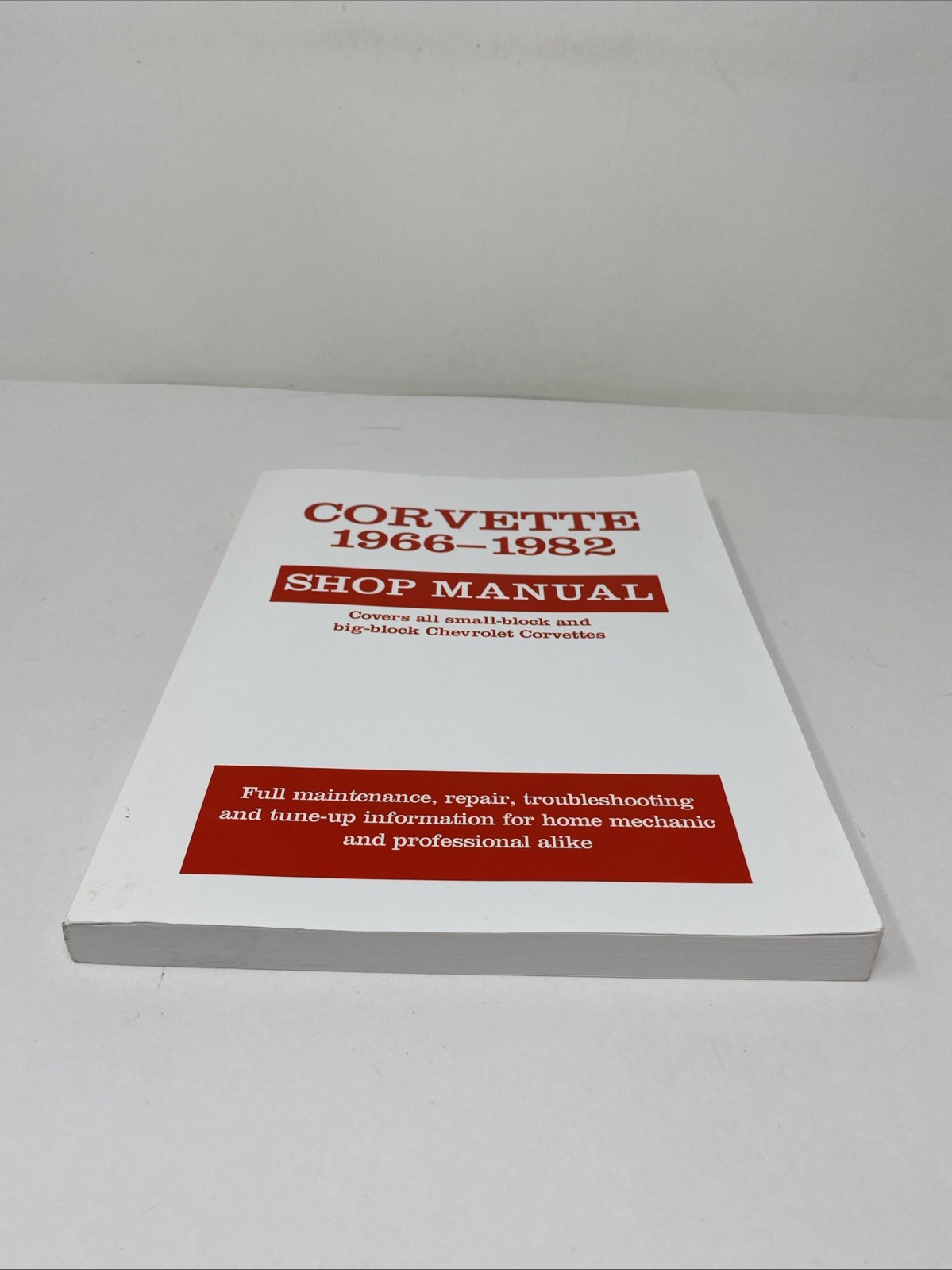 Corvette, 1966-1982 : Shop Manual by Motorbooks (1987, Trade Paperback)