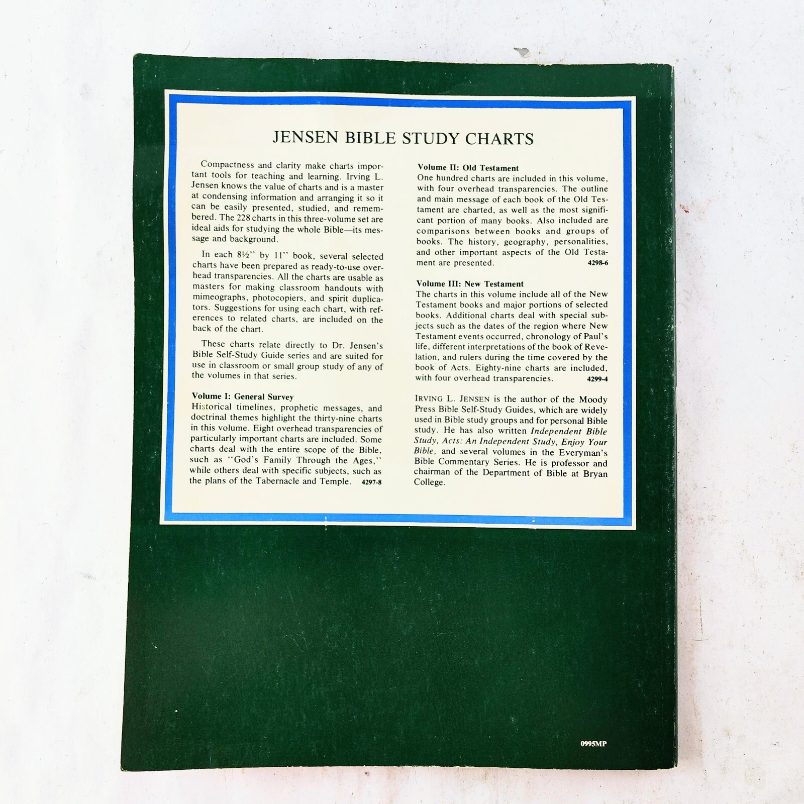 Jensen Bible Study Charts Complete Set Volume 1 2 3 Lot 228 Transparency Masters