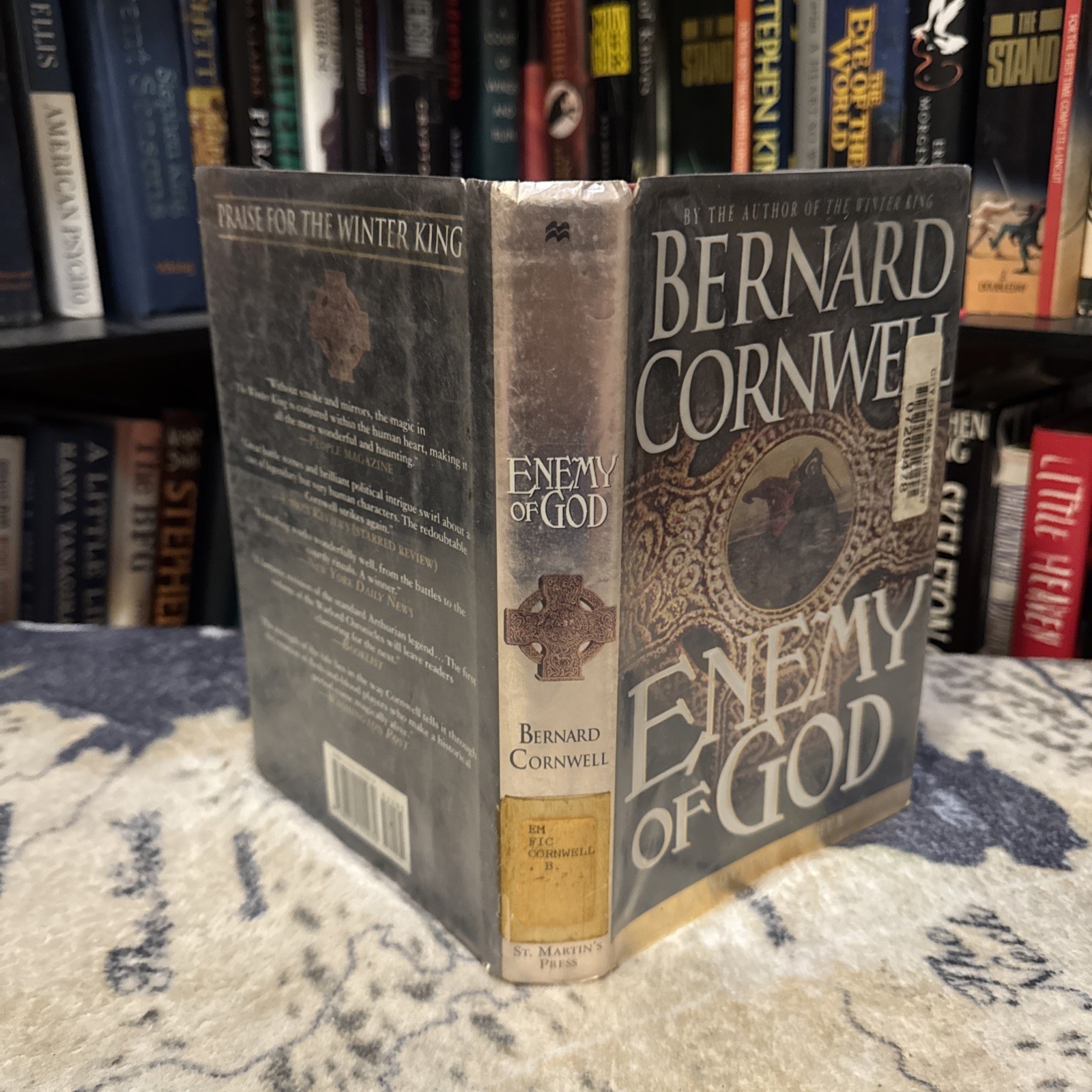 Enemy of God by Bernard Cornwell (Hardcover) US 1st/1st, POOR, Ex-Lib.