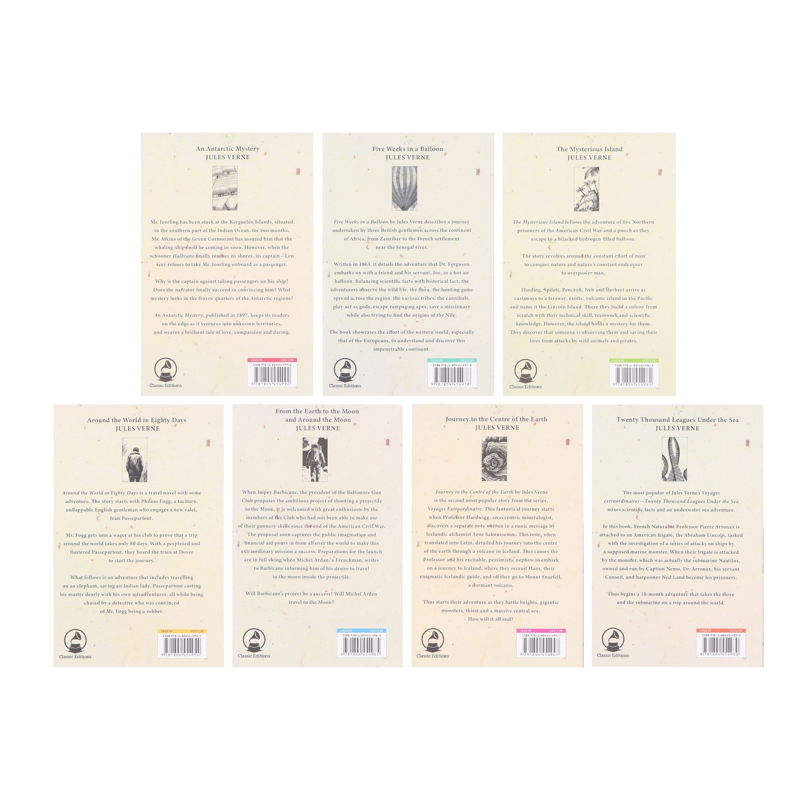 Jules Verne 7 Books Collection Box Set – Fiction – Paperback