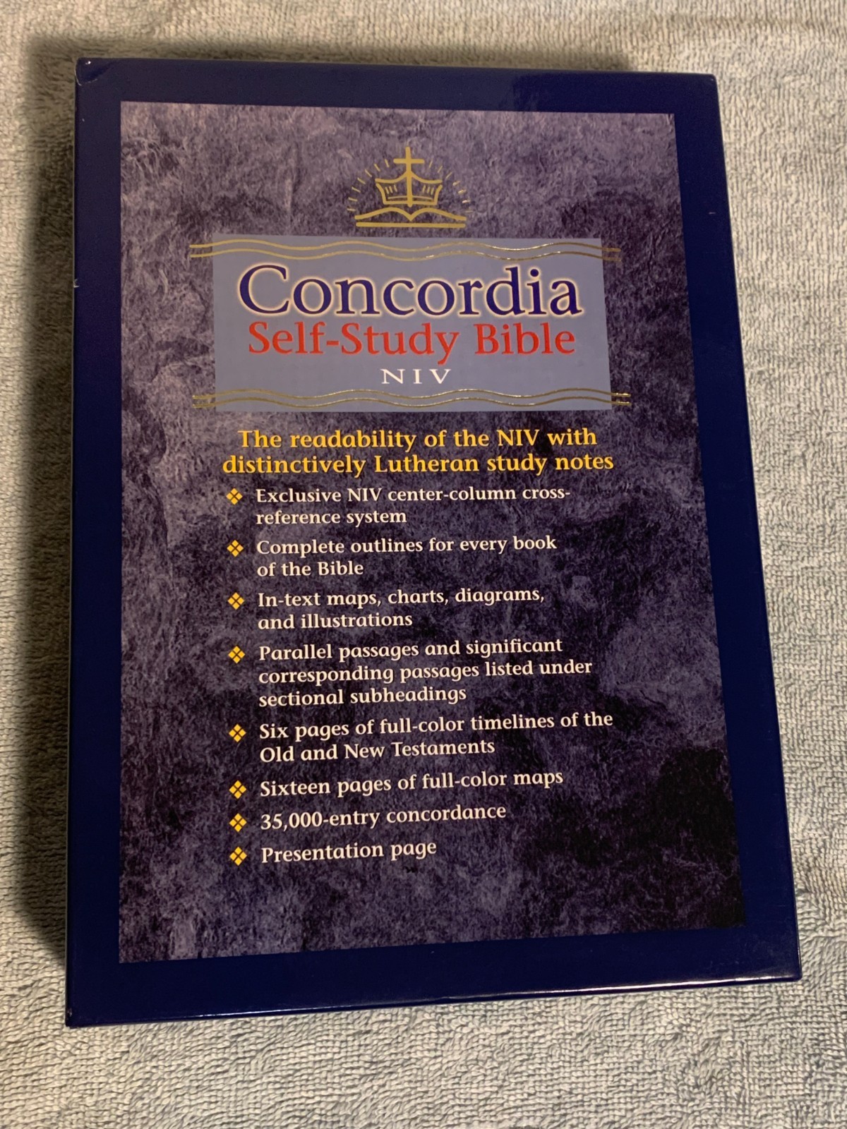 Concordia Self-Study Bible NIV Lutheran (Red Letter Ed.) Genuine Leather/Gilt