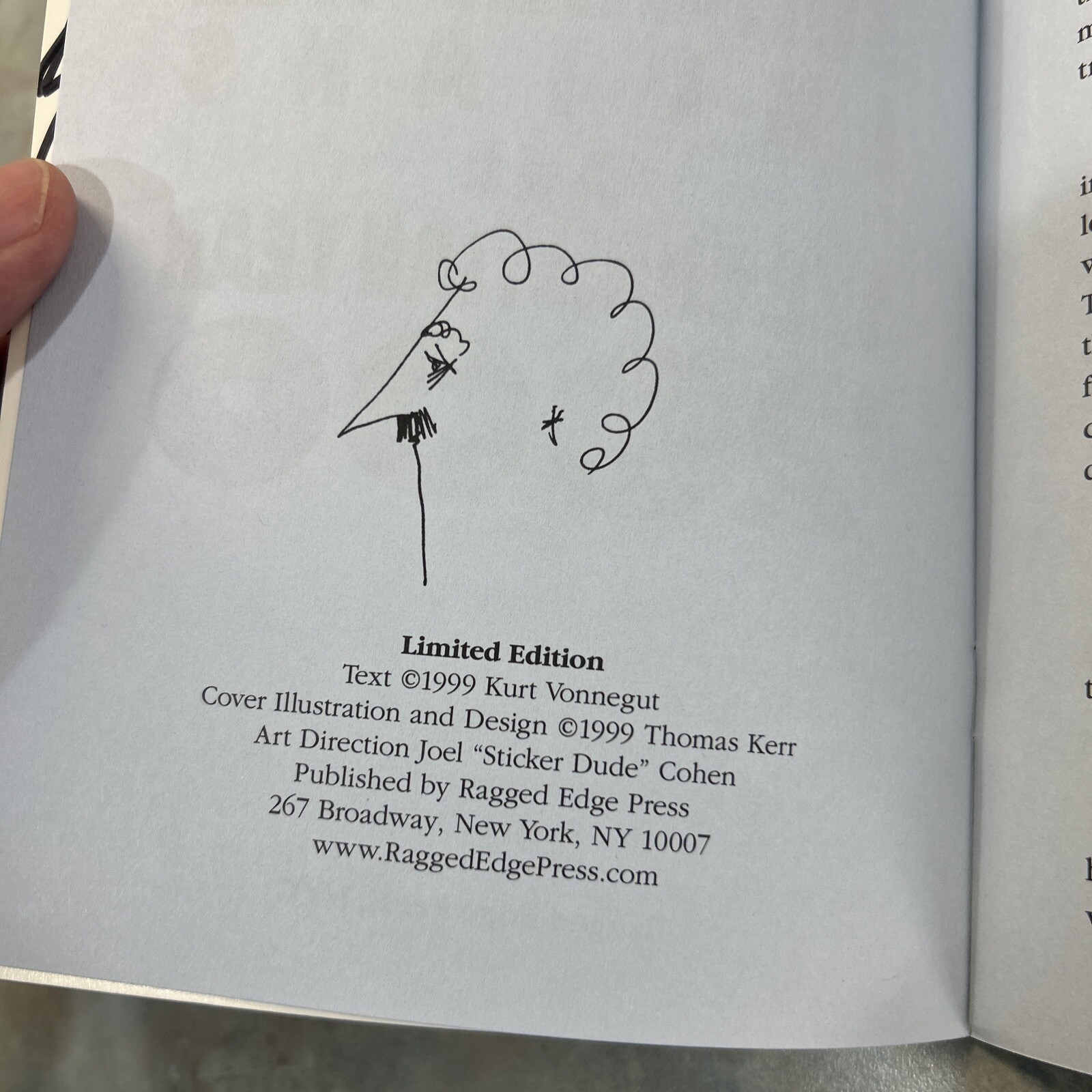 Autographed Kurt Vonnegut zine book Fuh-Kar-Wee 1999 Limited Edition #191/250