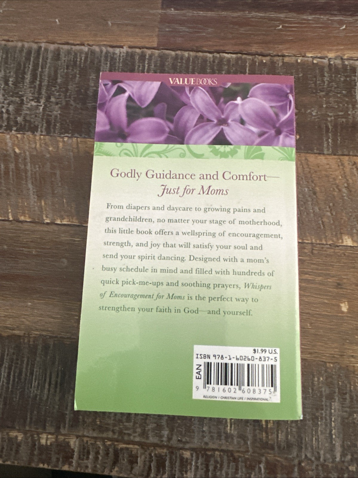 Whispers of Encouragement for Moms by Barbour Publishing Staff (2010, Trade…