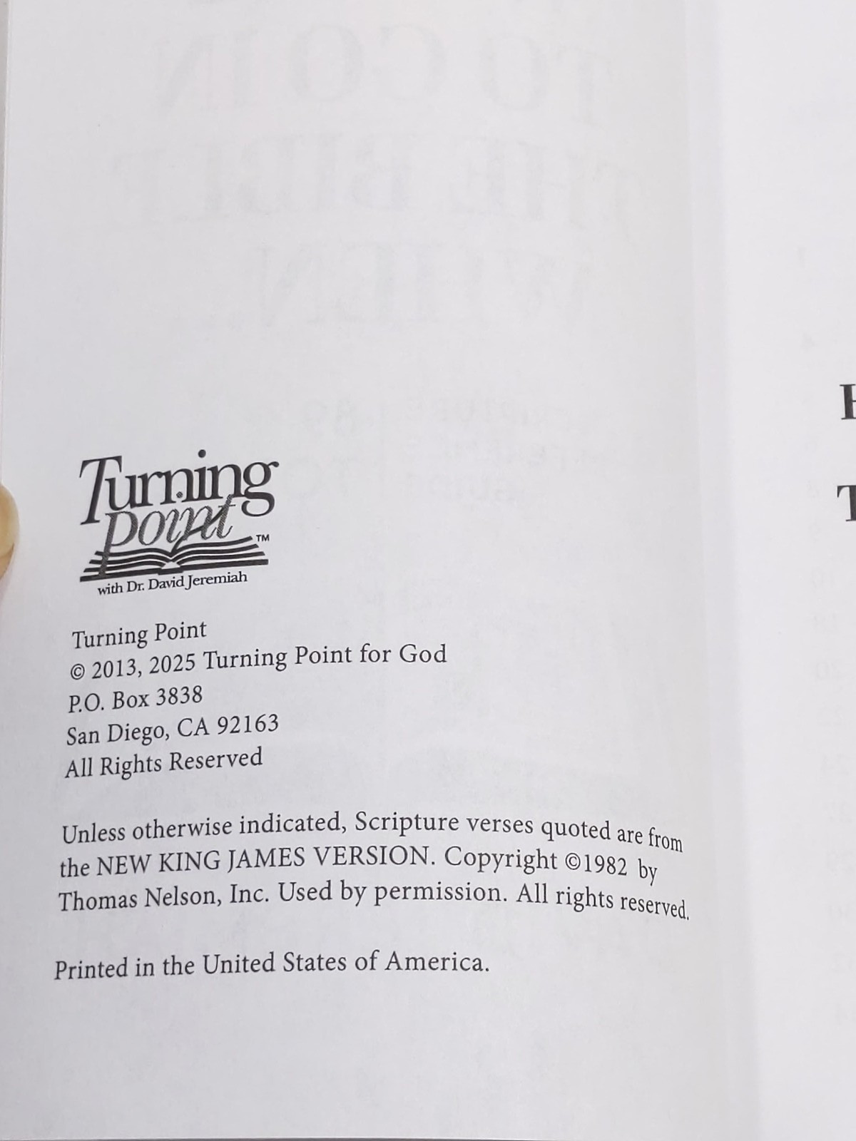 Where To Go In The Bible When: 89 Topics Scripture Refernce Guide David Jeremiah