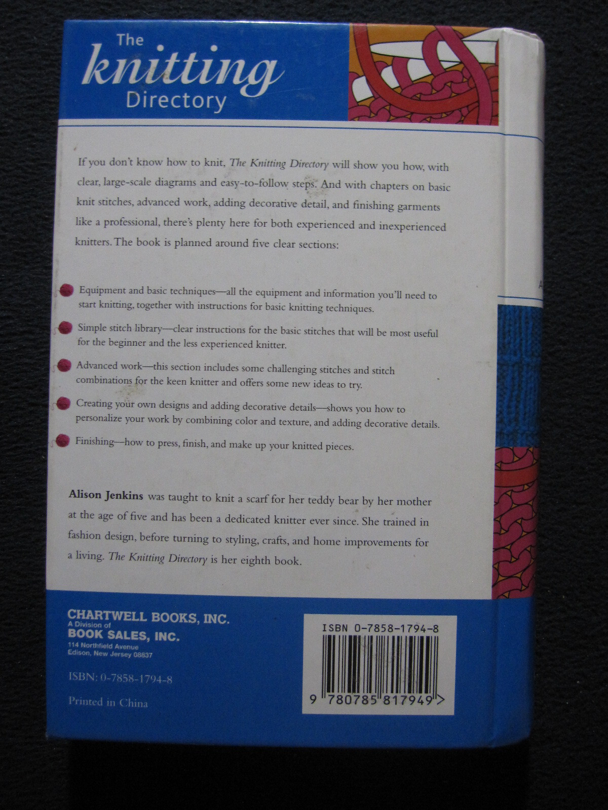 The Knitting Directory [Hardcover] Jenkins, Alison
