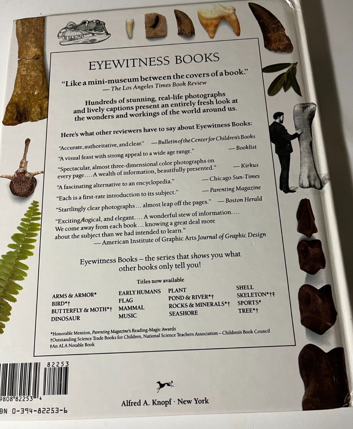 Dinosaur (Eyewitness Books) Hardcover-64 pages-1st Amer. Edition 1989–Very Good