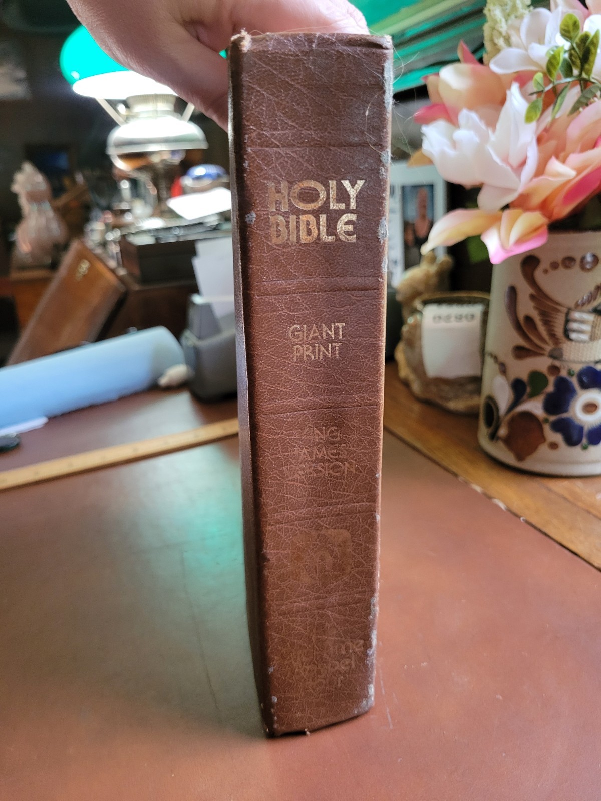Holy Bible Faith Partners Edition KJV GIANT PRINT Old Time Gospel Red Letter ’76