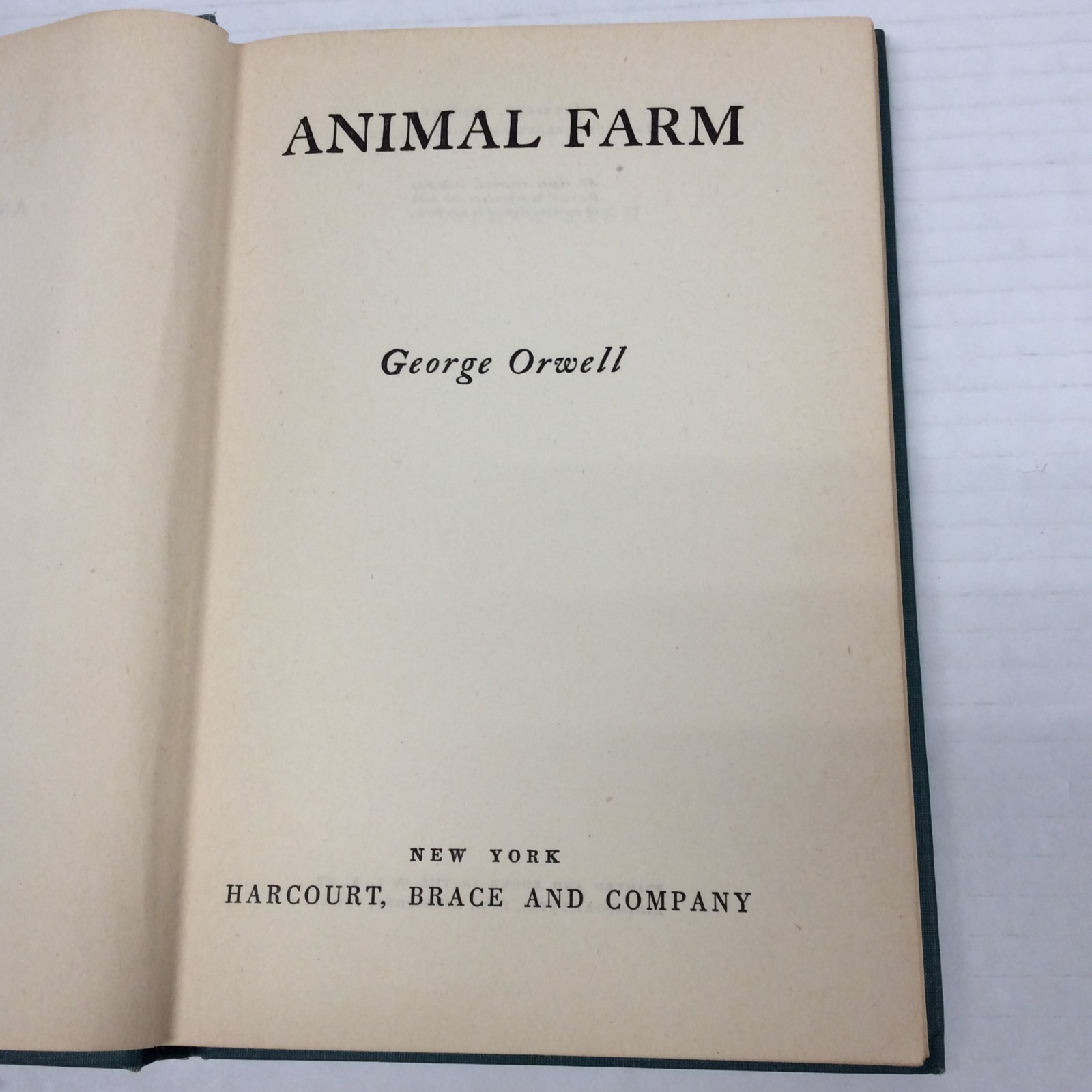 ANIMAL FARM hc George Orwell 1946