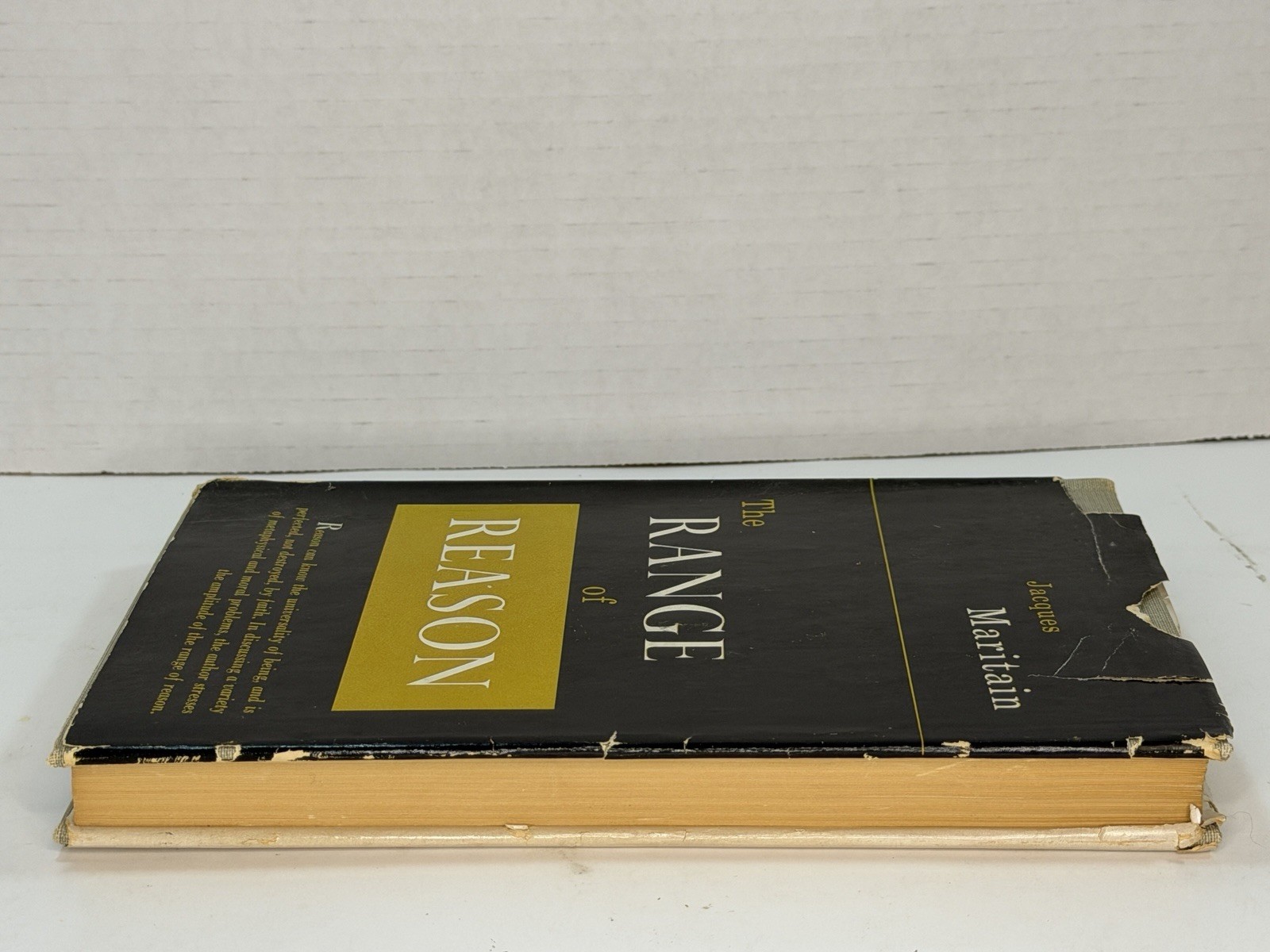 🧠 The Range of Reason: Jacques Maritain 1957 Scribner HC/DJ Philosophy Gem 📖