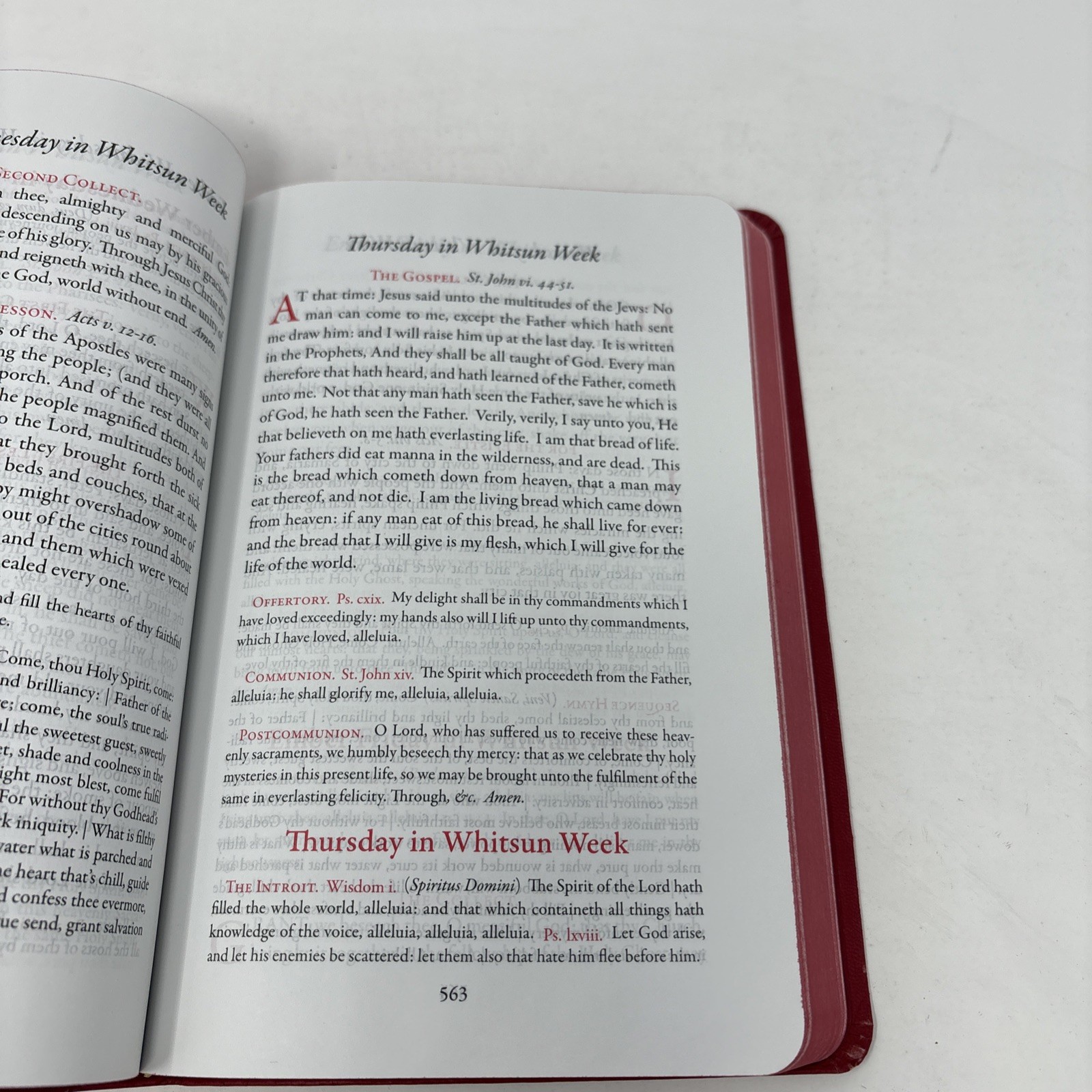 The Book of Common Prayer Red Faux Leather 2009 Orthodox Catholic First Edition