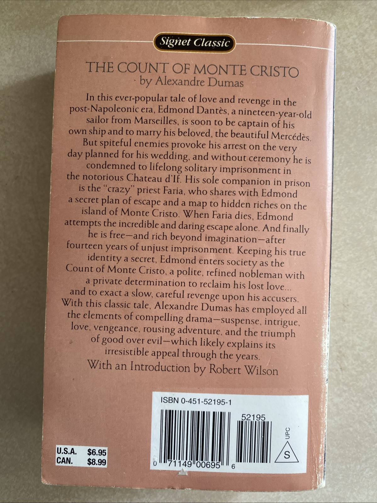 The Count of Monte Cristo, -ABRIDGED- by Alexandre Dumas, 1988 Paperback