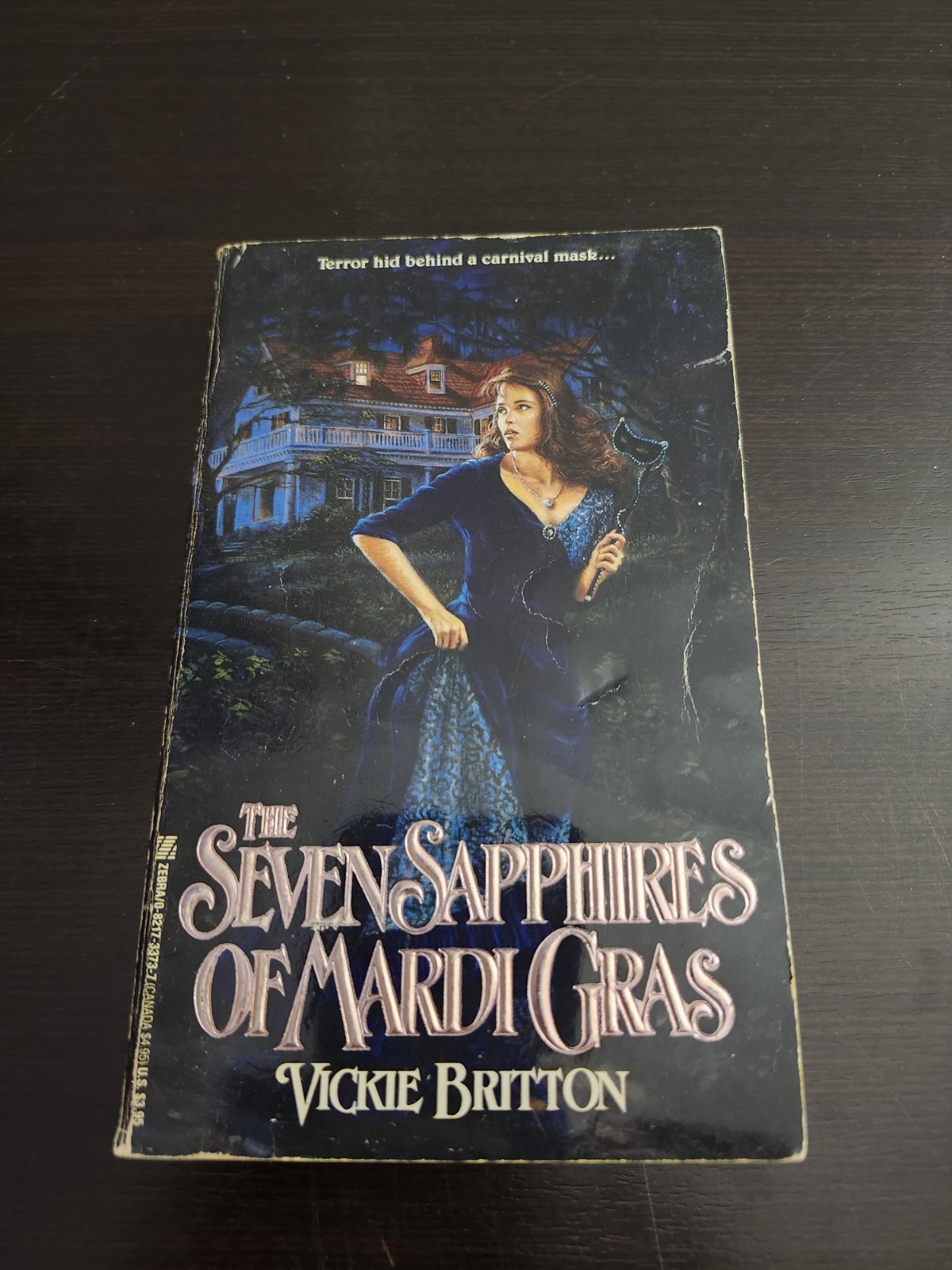 VICKIE BRITTON ZEBRA 1ST ED – The Seven Sapphires of Mardi Gras 1991