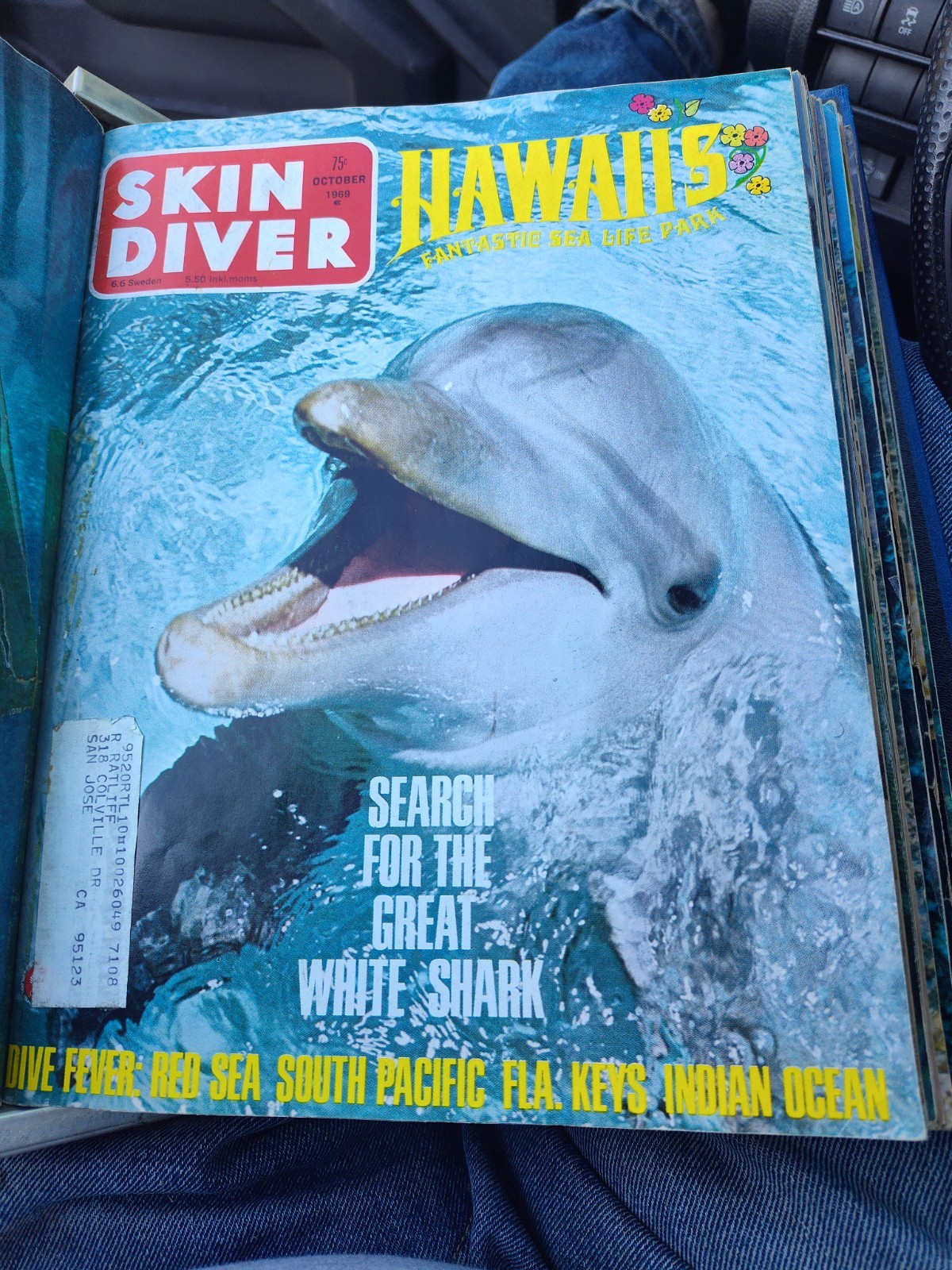 1969 Complete Set/Year of 12 Skin Diver Magazine In Official Binder Nice!!!