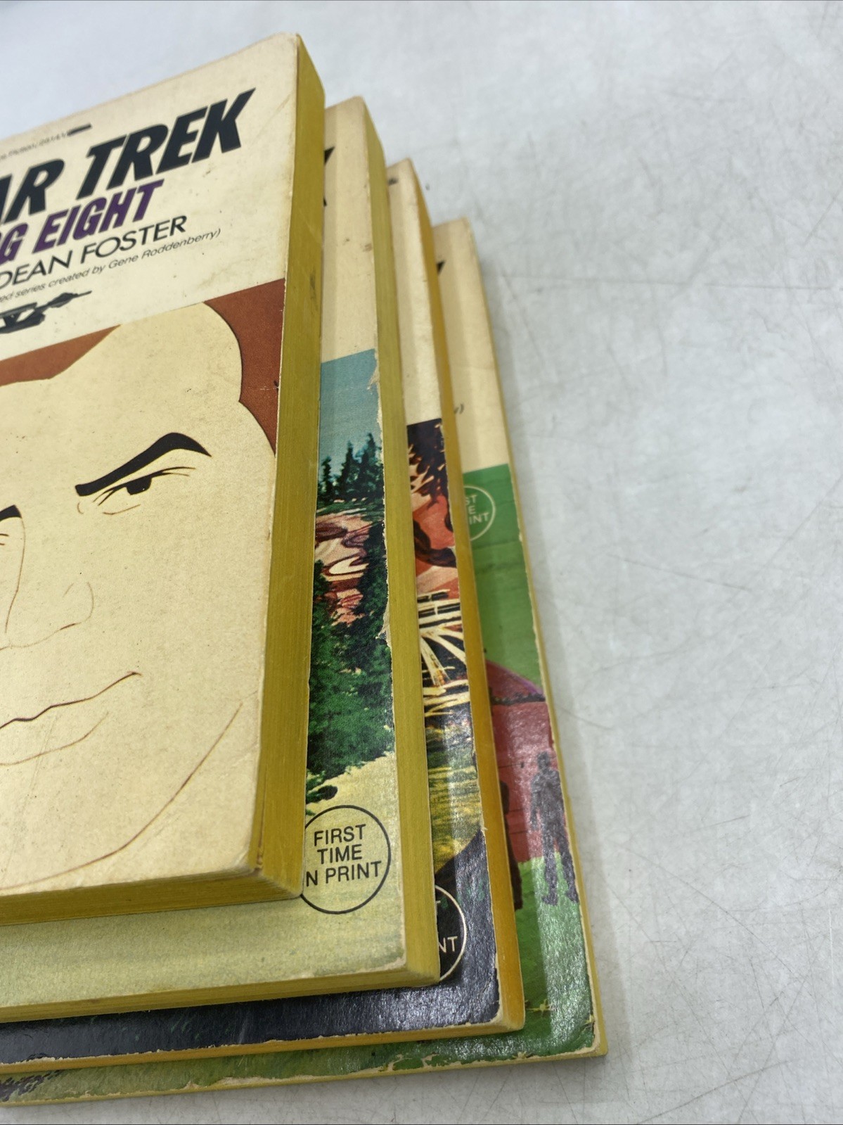 Star Trek TOS Ballantine Books, Alan Dean Foster, 1970s Log Books: 2, 3, 6, 8