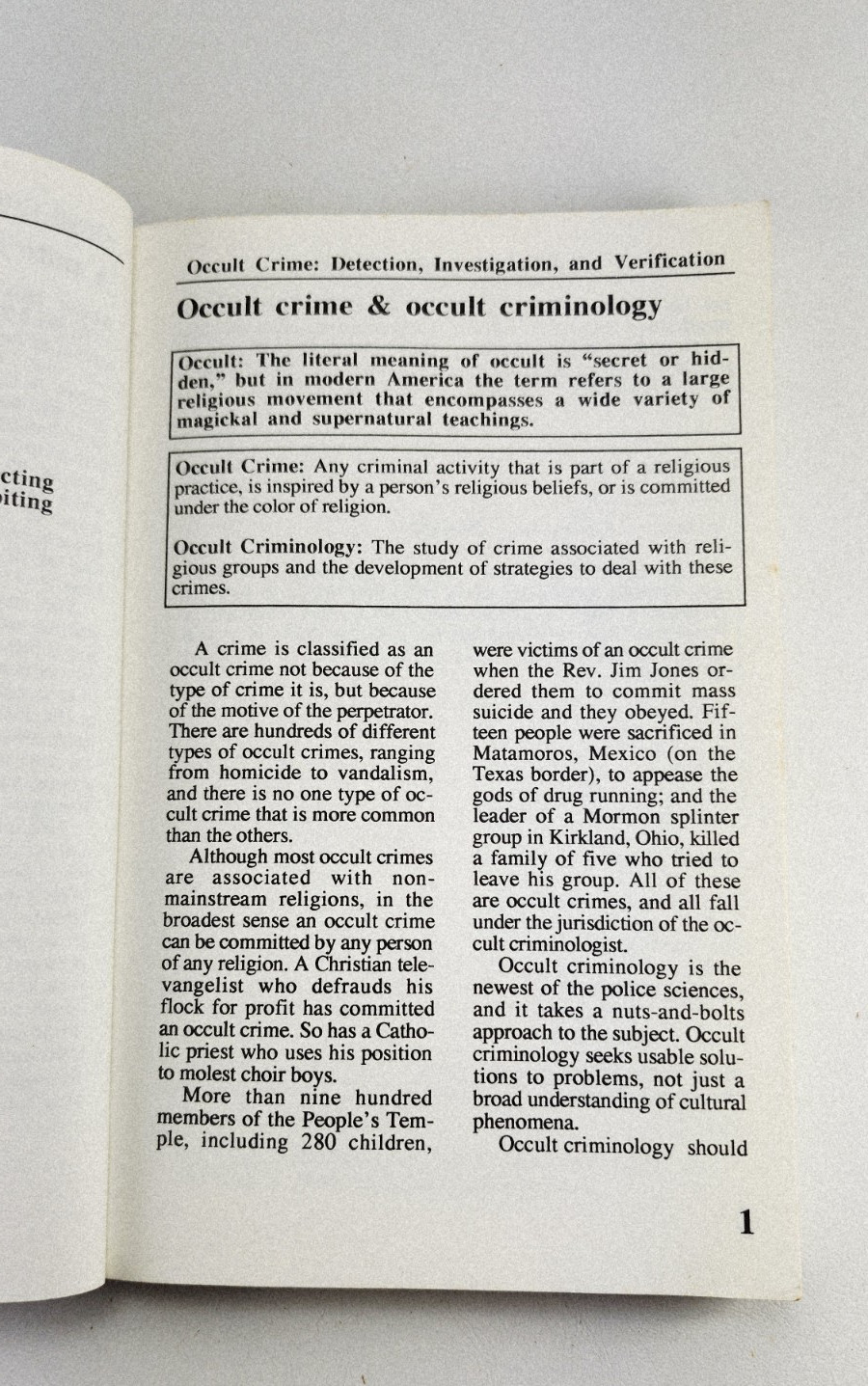 Occult Crime: Detection, Investigation, Verification, William Edward Lee Dubois