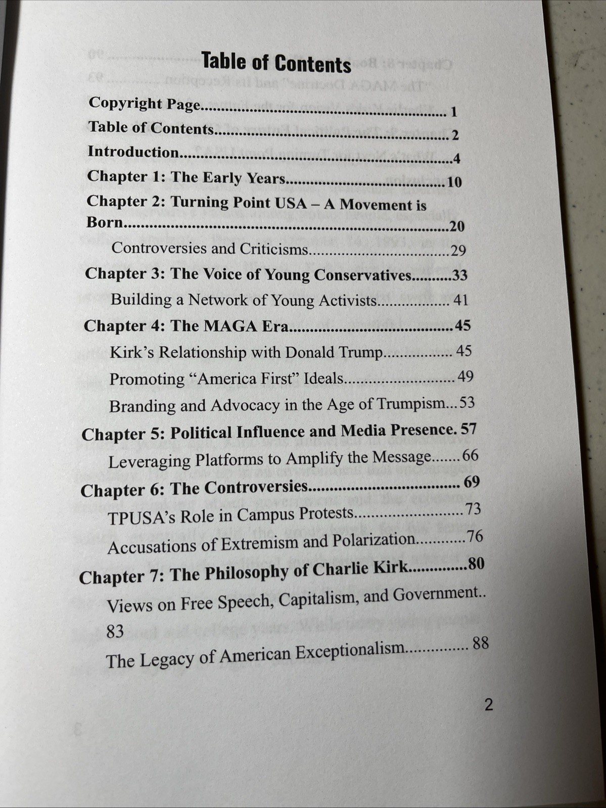 Charlie Kirk Biography by Christina W. Randall (Y24)
