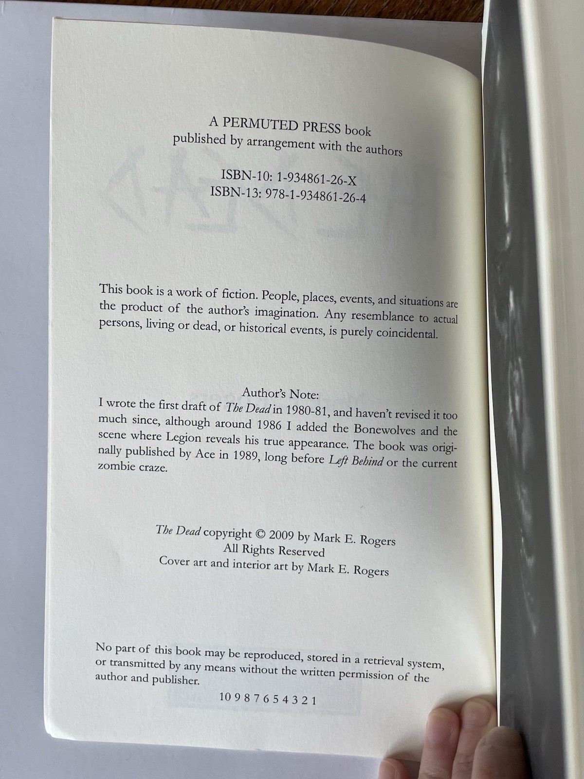 The Dead Mark E Rogers Horror Paperback Zombie Novel Permuted Press Book