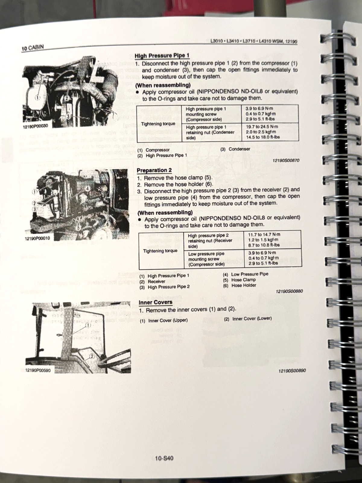 KUBOTA L3010 L3410 L3710 L4310 L4610 WORKSHOP MANUAL +SUPPLEMENT: 684 PGS, 2 VOL