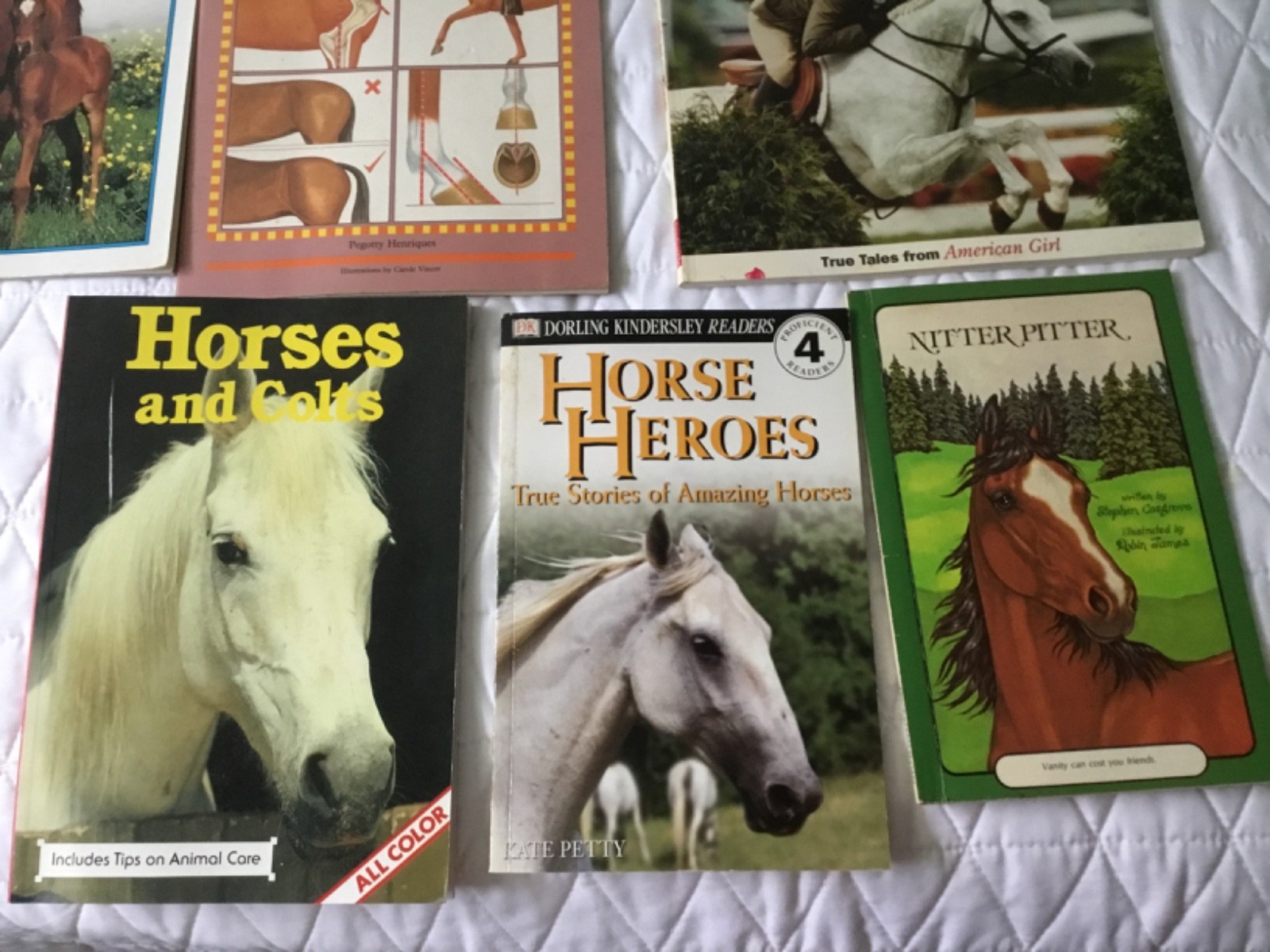 Lot of 9 Horse Books Equine Riding Training Polo Equestrian Care Health Color