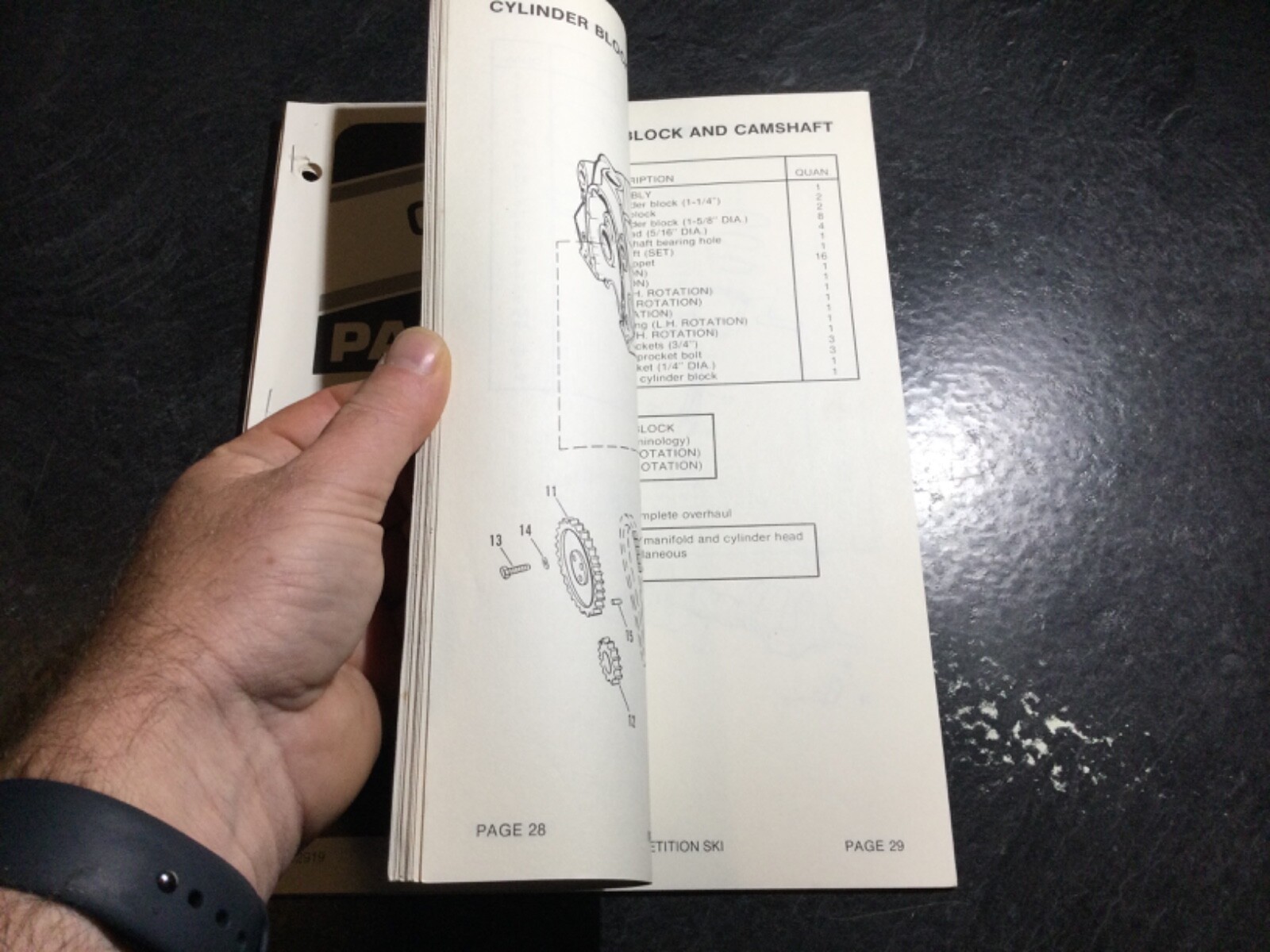 Mercruiser 5.7L Competition Ski GM 350 V8 Engine Parts Catalog #A338553 Up