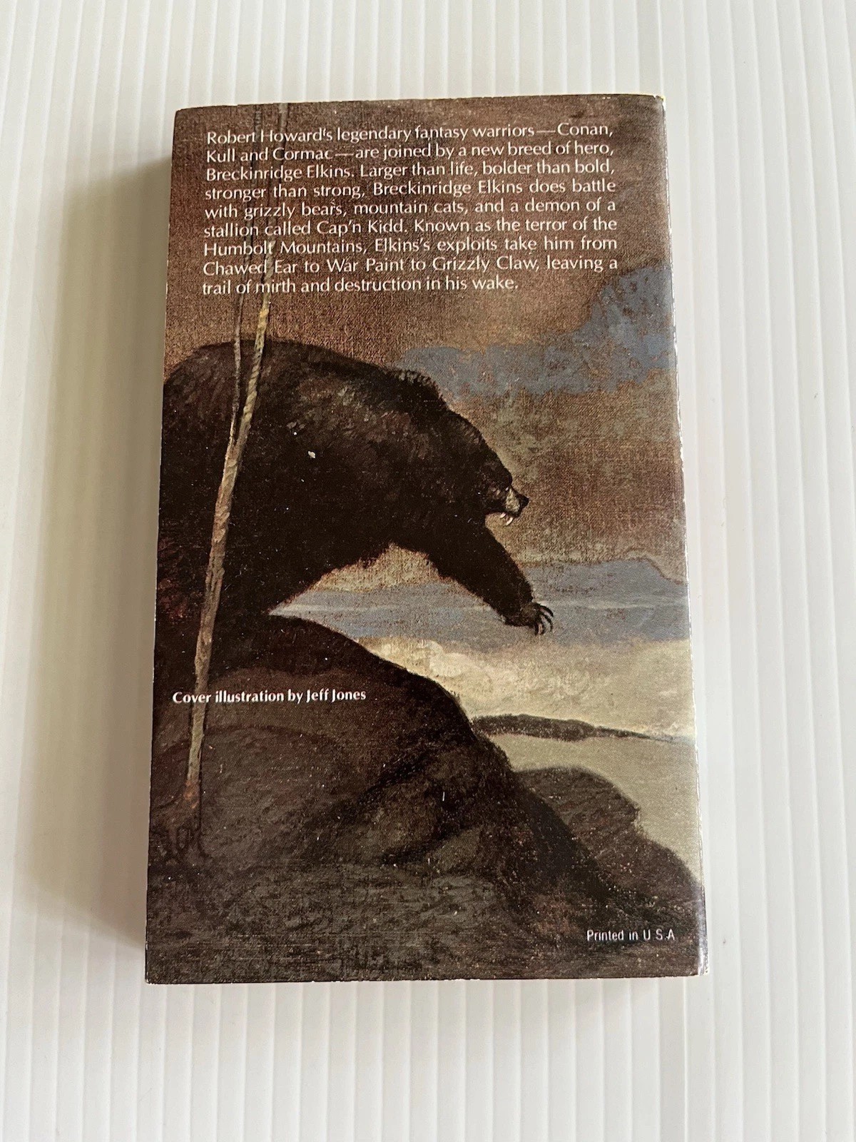 ROBERT E. HOWARD – A Gent From Bear Creek (Zebra 1st Print 1975 PB)*UNREAD VG+*