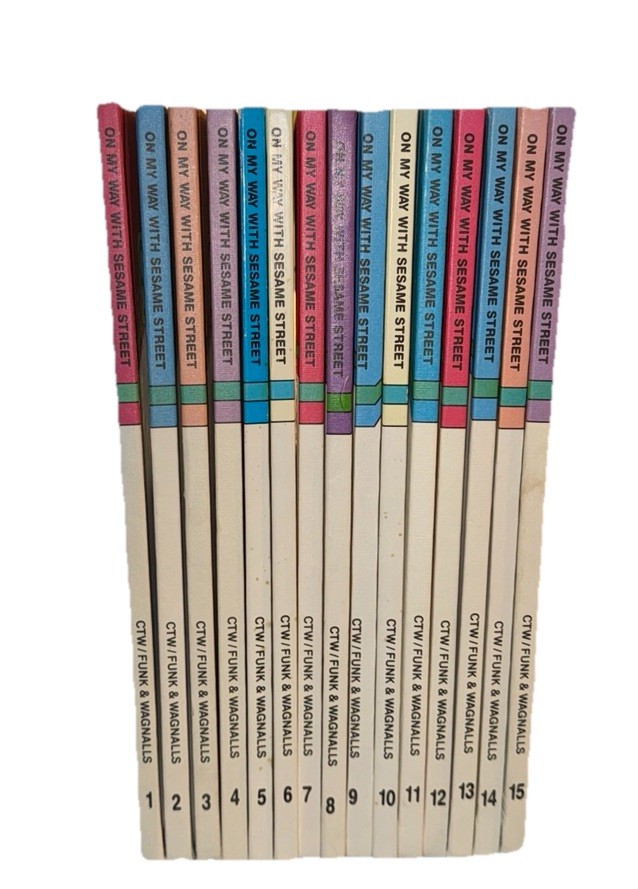 Sesame Street On My Way Complete 15 Volume Hardcover Set Funk & Wagnalls Vintage