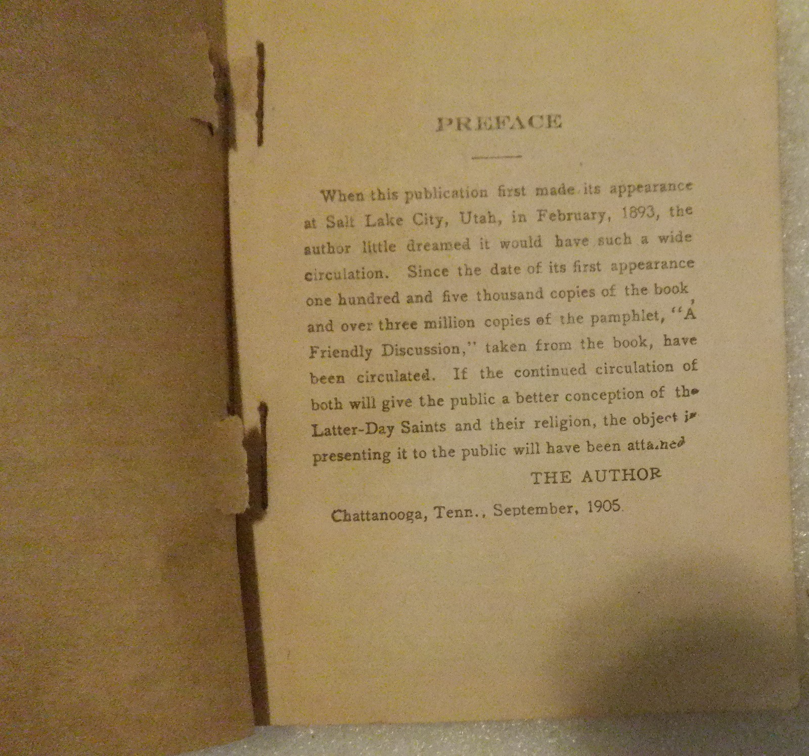 Mr. Durant of Salt Lake City: „That Mormon“./ FAIR 1905 Softcover. 221 pages.