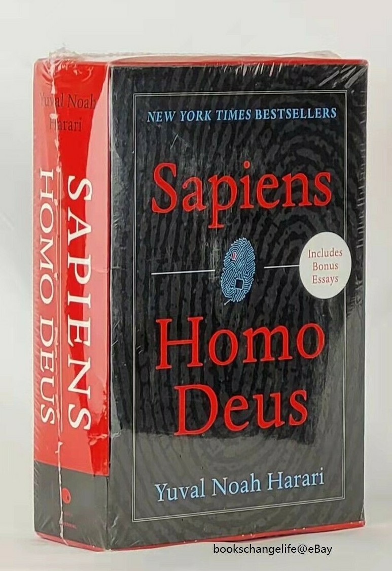 Yuval Noah Harari SAPIENS & HOMO DEUS 2-Book Boxed Set + Bonus Essays NEW SEALED