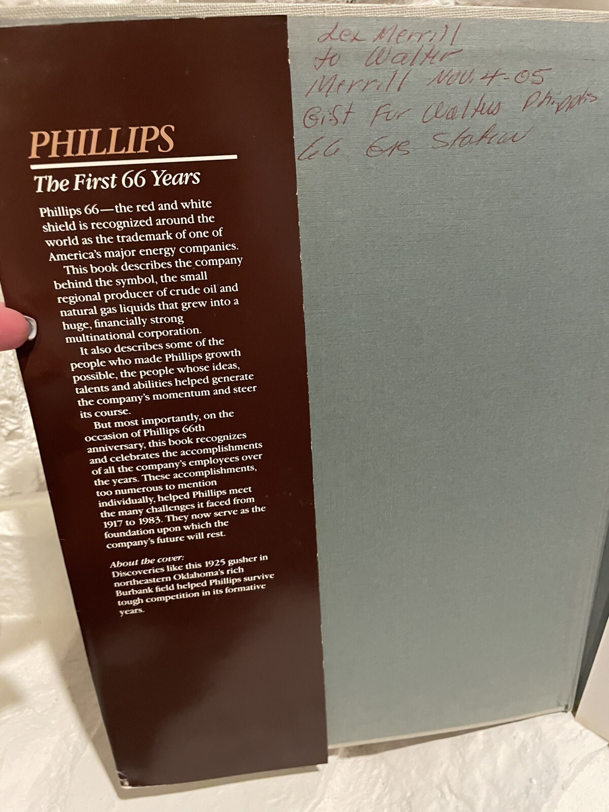 Phillips: The First 66 Years Editor: William C. Wertz 1983- Hardcover- Letter