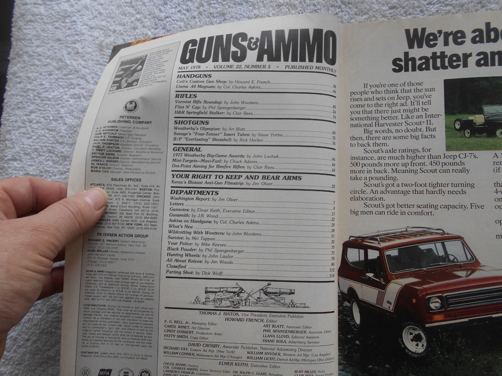GUNS & AMMO Magazine-MAY,1978-AN EXCLUSIVE LOOK AT COLT’S CUSTOM CLASSICS