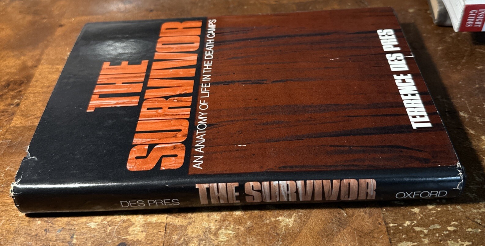 The Survivor An Anatomy of Life in the Death Camps Terrence Des Pres 1976 HCDJ