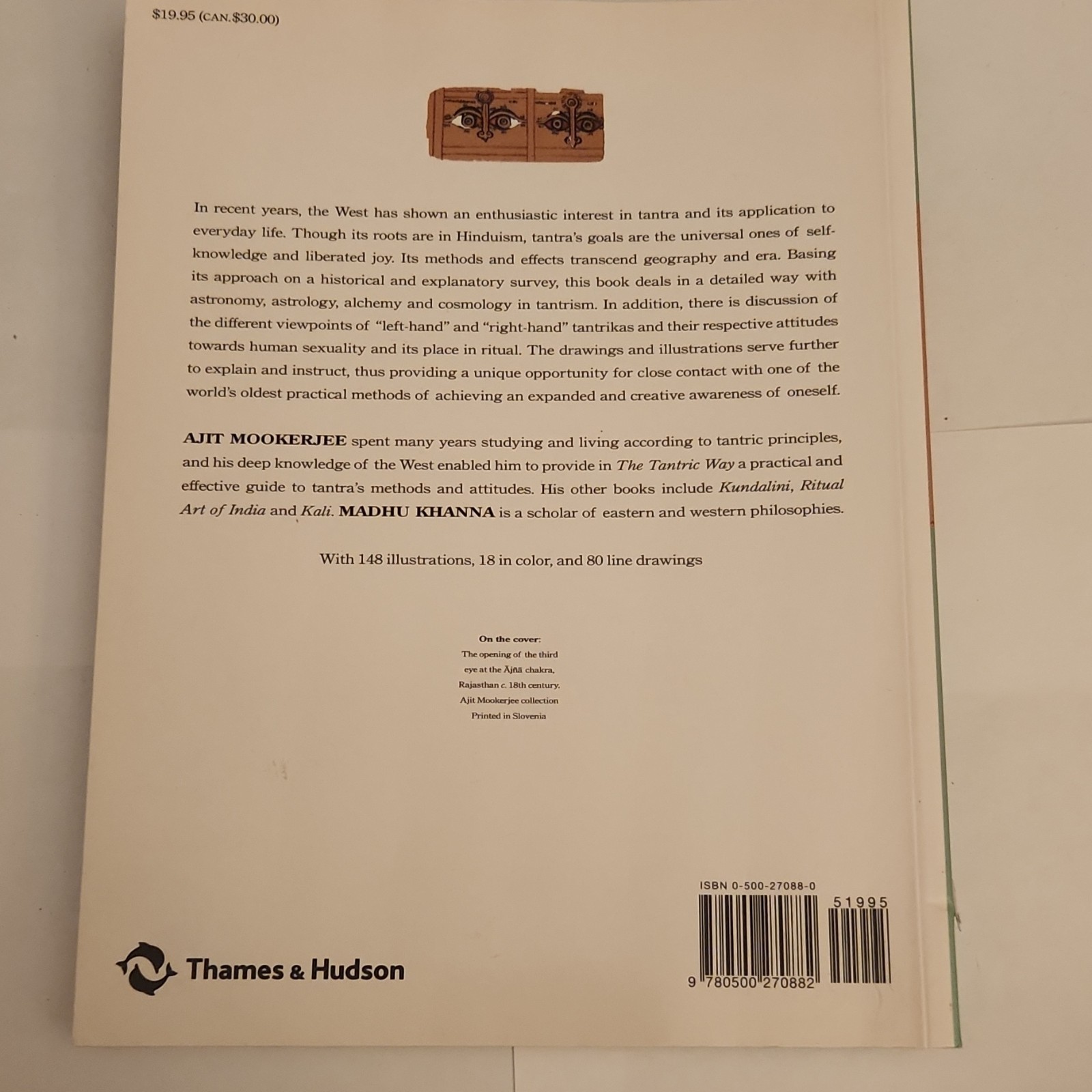 The Tantric Way by Ajit Mookerjee & Madhu Khanna, Paperback, Thames & Hudson