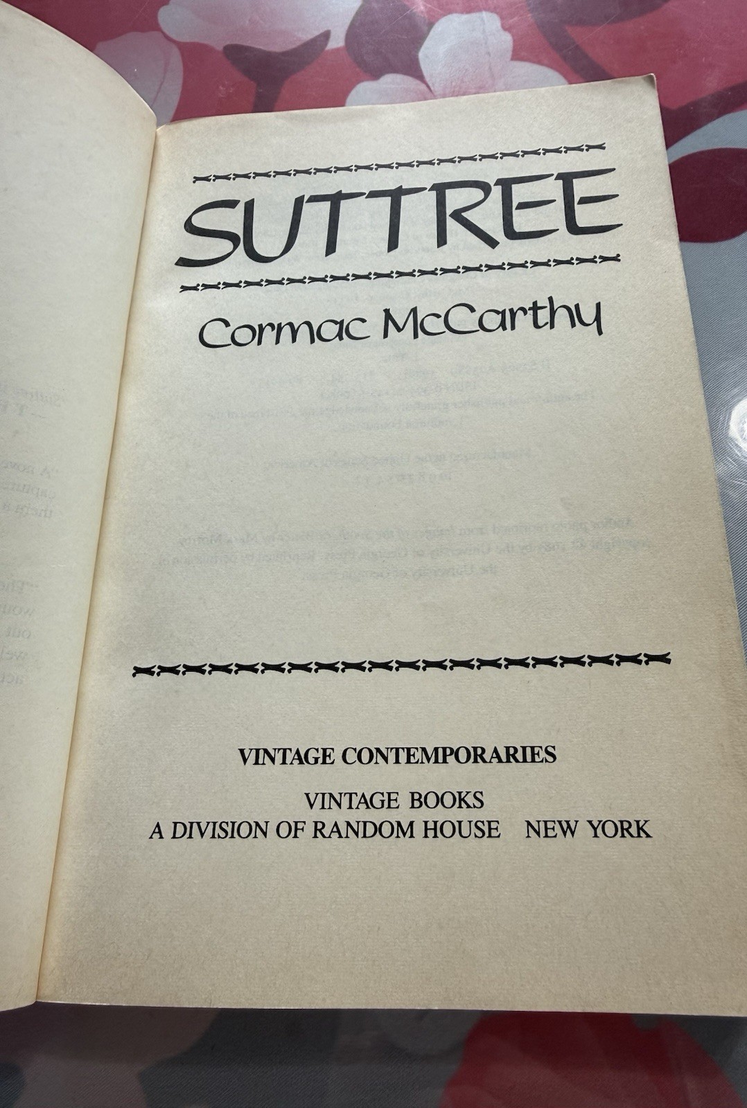 Suttree by Cormac Mccarthy (1986, Trade Paperback)