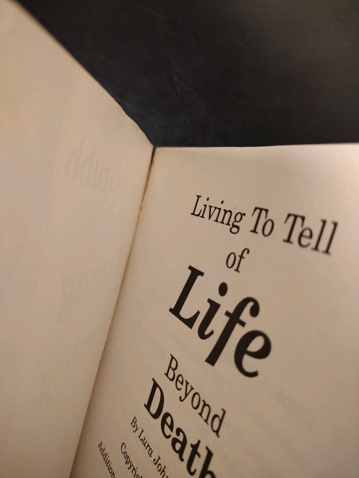 Living to Tell of LIFE BEYOND DEATH. Lura Grubb. 1947 (Angels/Afterlife) PB
