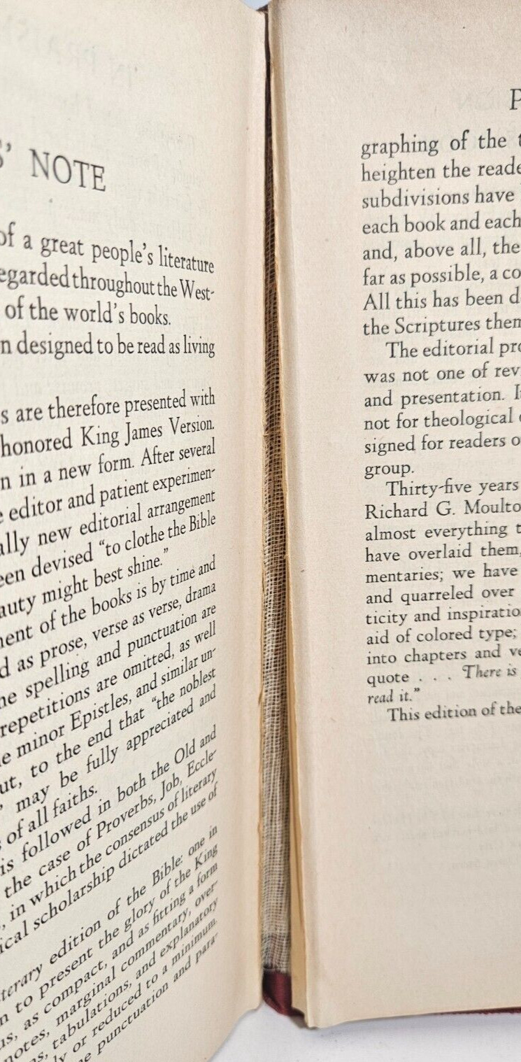 The Bible Read as Living Literature by Ernest Sutherland Bates, KJV, 1936