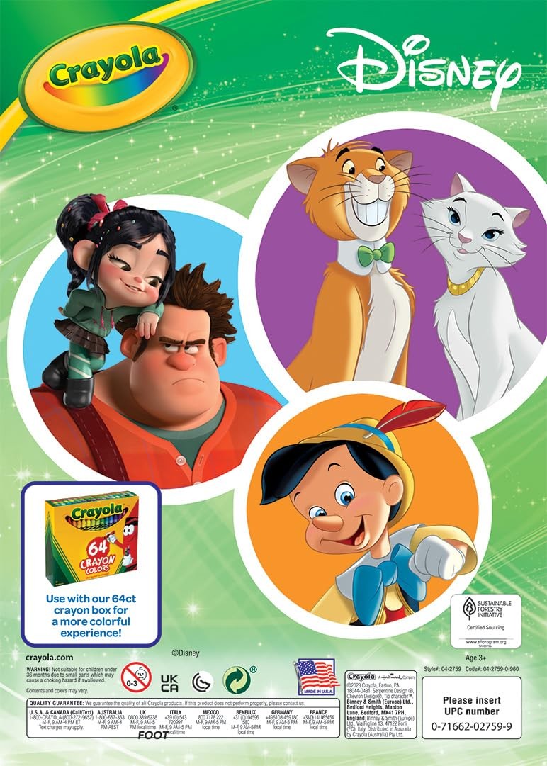 Coloring Book Big Book of Disney Animation 288 Coloring Pages Gift for Kids Age