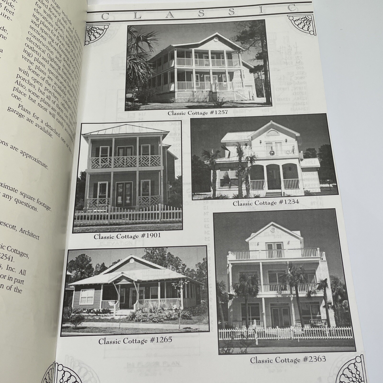 Charming Home Plans Classic Cottages Book 1994 124 Pages PB Building House