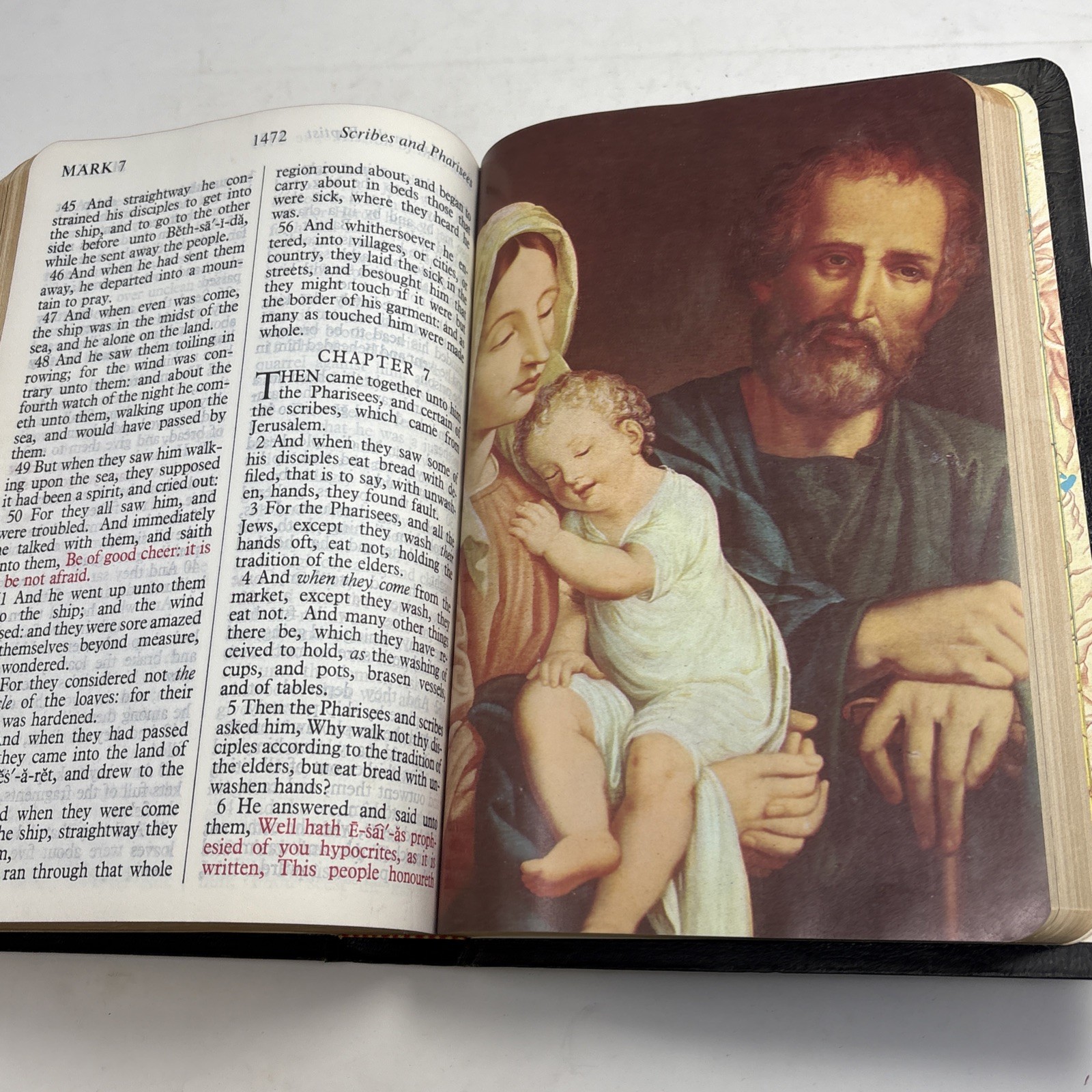 1973 NEW Regency Holy Bible KJV Giant Print Red Letter Edition Black CLEAN