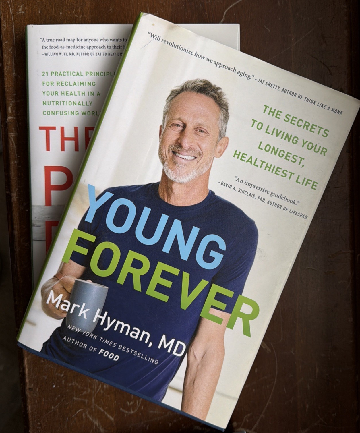 Lot 2 Mark Hyman HC Books The Pegan Diet Young Forever Health & Longevity Set