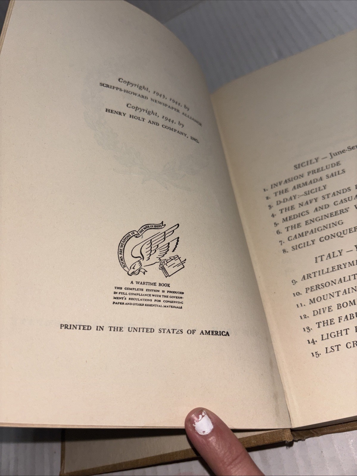 Brave Men-Ernie Pyle 1945 Hardcover WWII 1943-1944 War Correspondent Vtg Book