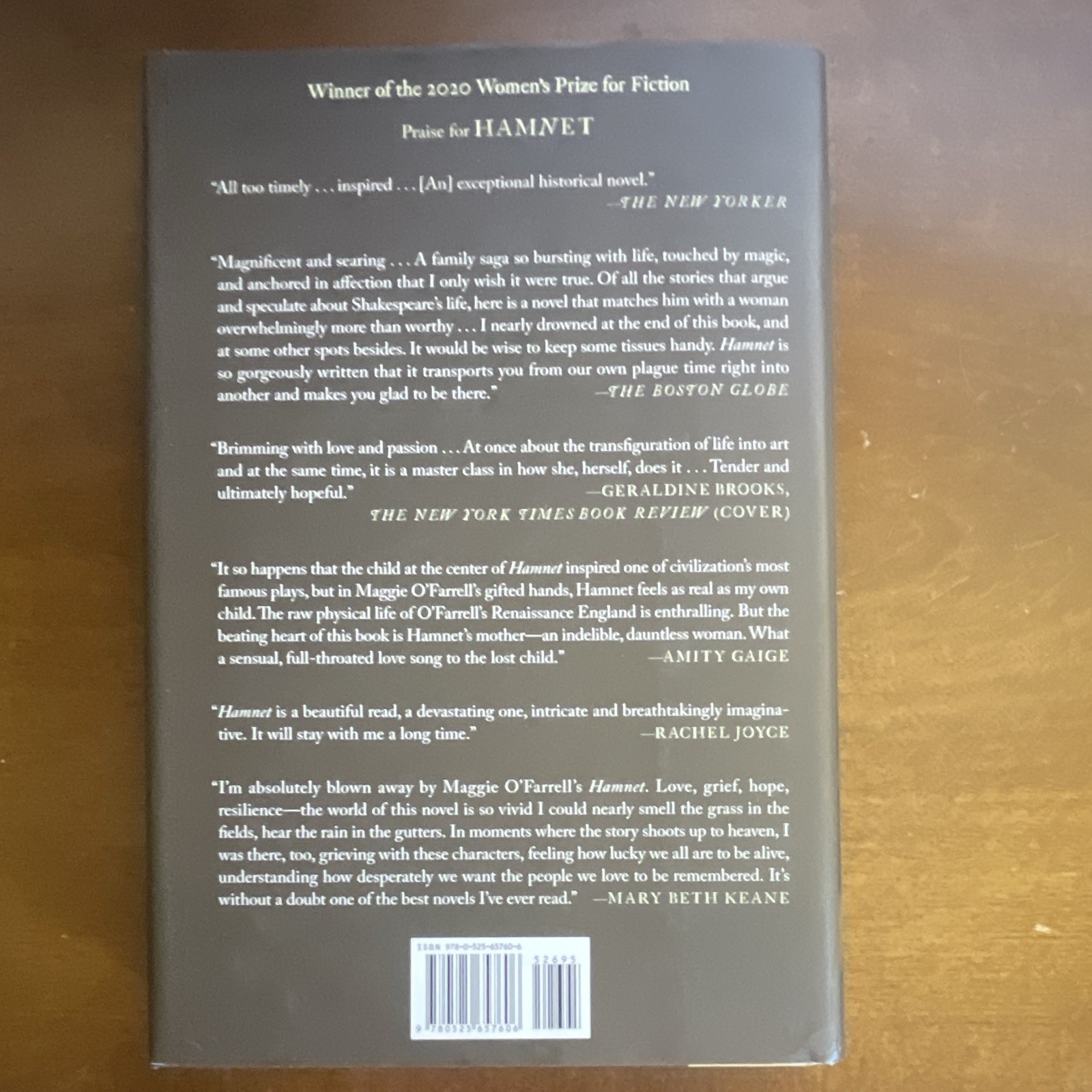 Maggie O’Farrell Hamnet Hardcover Alfred A. Knopf 2020 Novel Dust Jacket