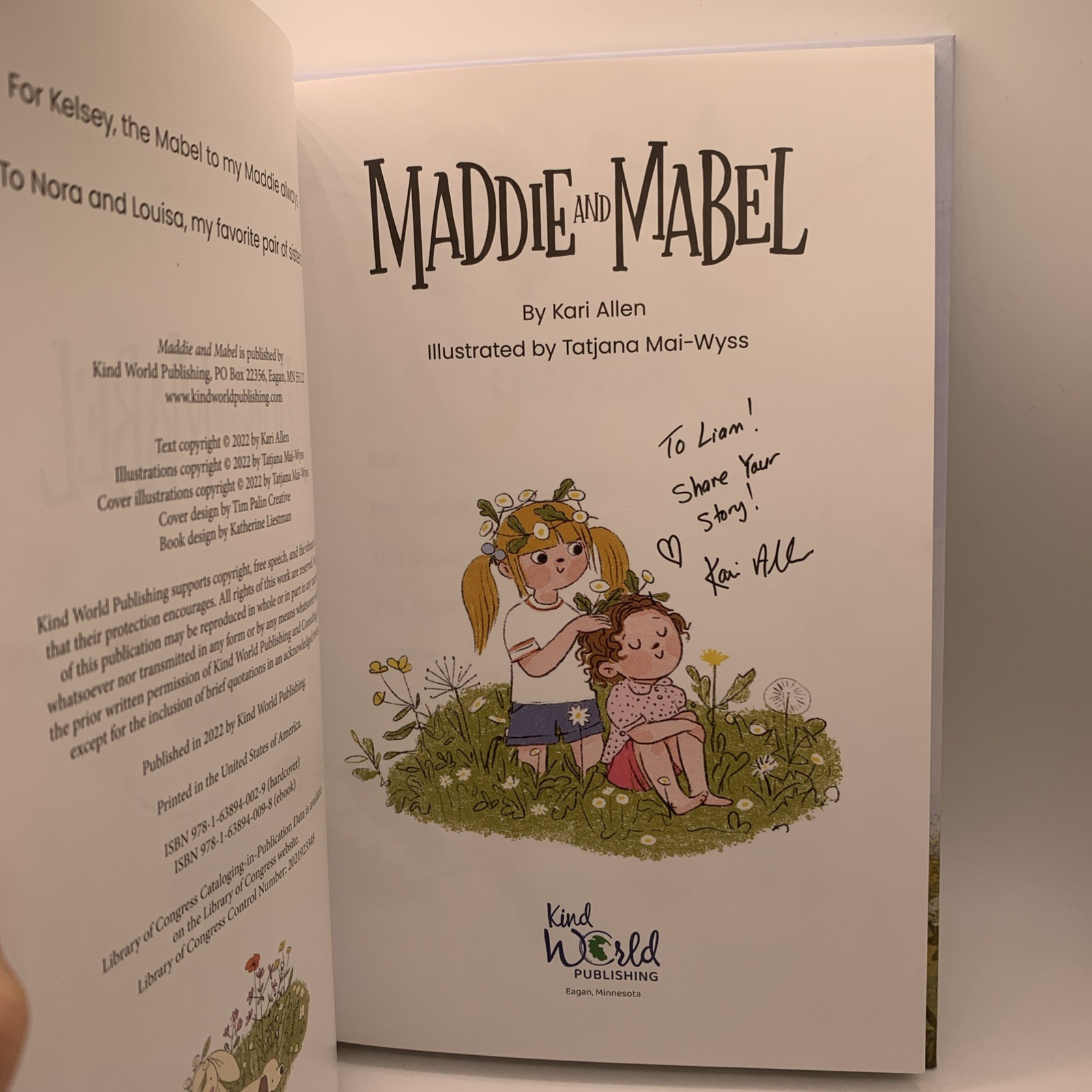 Kari Allen Maddie and Mabel (Hardback) Maddie and Mabel First Edition Signed